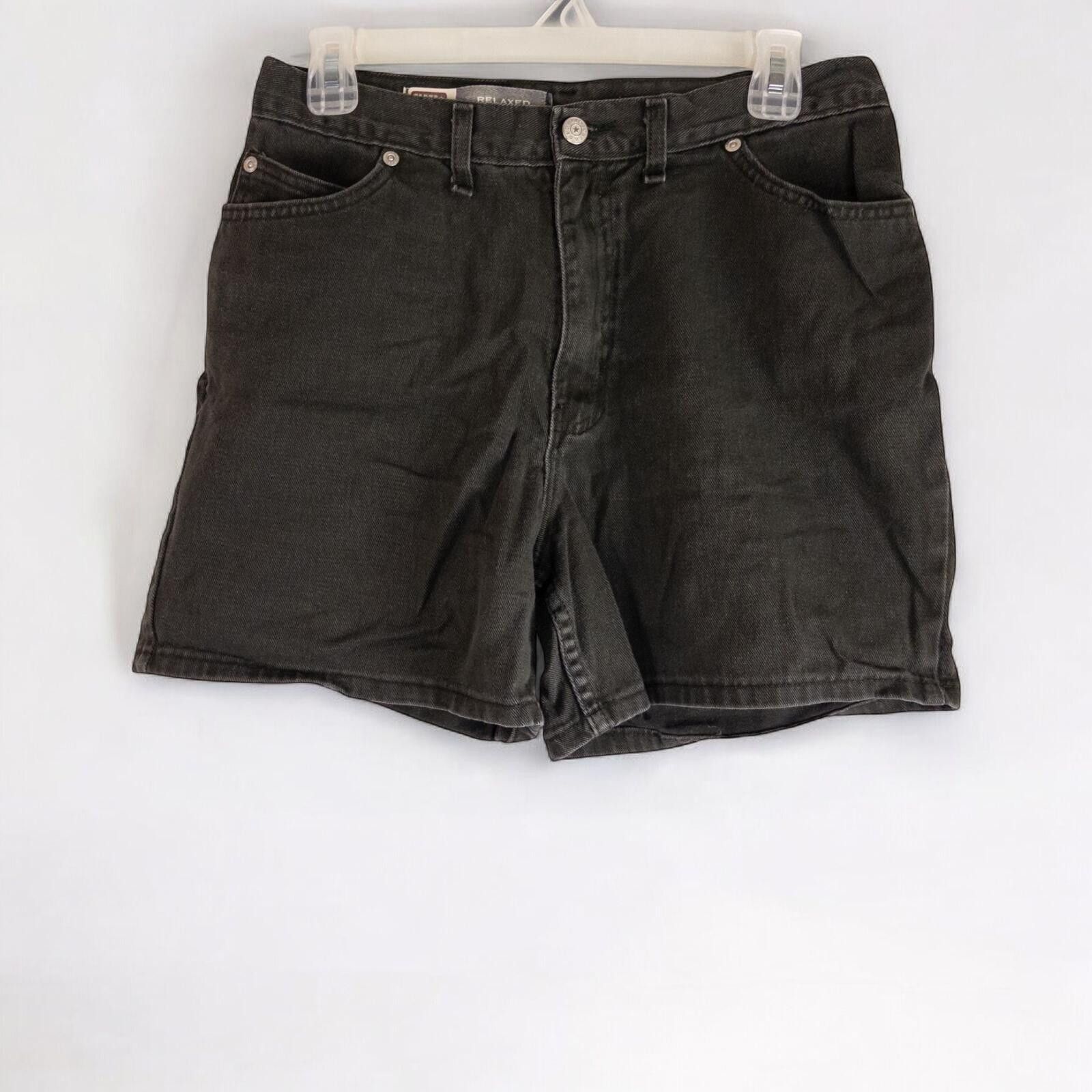 Faded Glory Faded Glory Vintage Black Solid Shorts Womens 12 Large Size 34" / US 12 / IT 48 - 3 Thumbnail