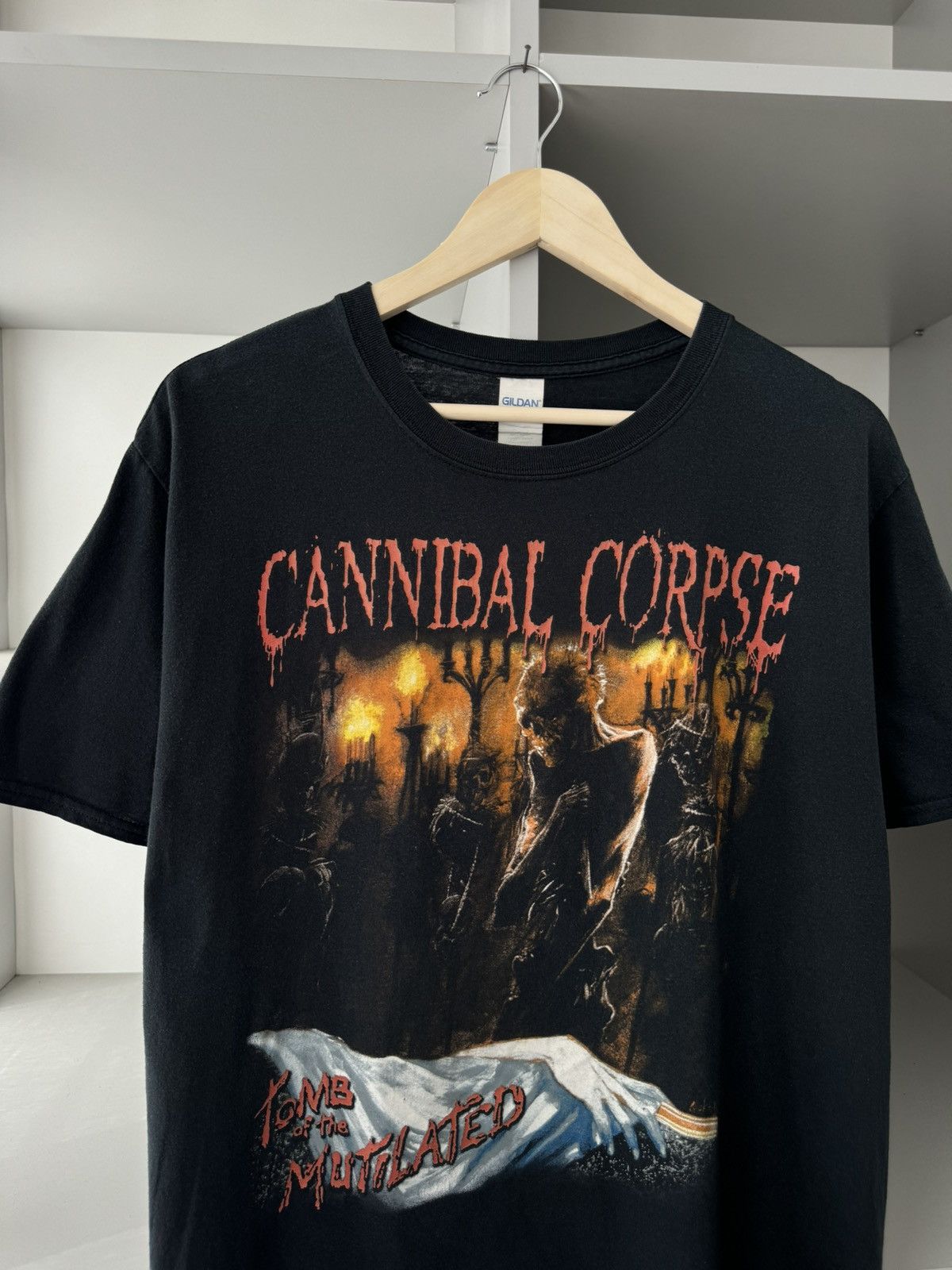 Band Tees × Vintage Cannibal Corpse Tomb of the Mutilated Vintage T Shirt Size US L / EU 52-54 / 3 - 5 Thumbnail