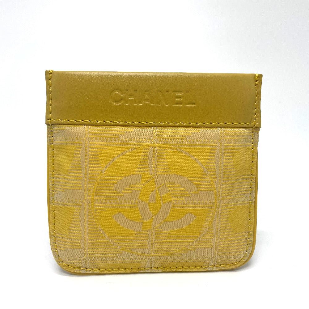 Chanel Chanel Cc Coma Mark New Travel Line With Key Ring Wallet Change Purse Coin Leather/Pvc Women Yellow Size ONE SIZE - 1 Thumbnail