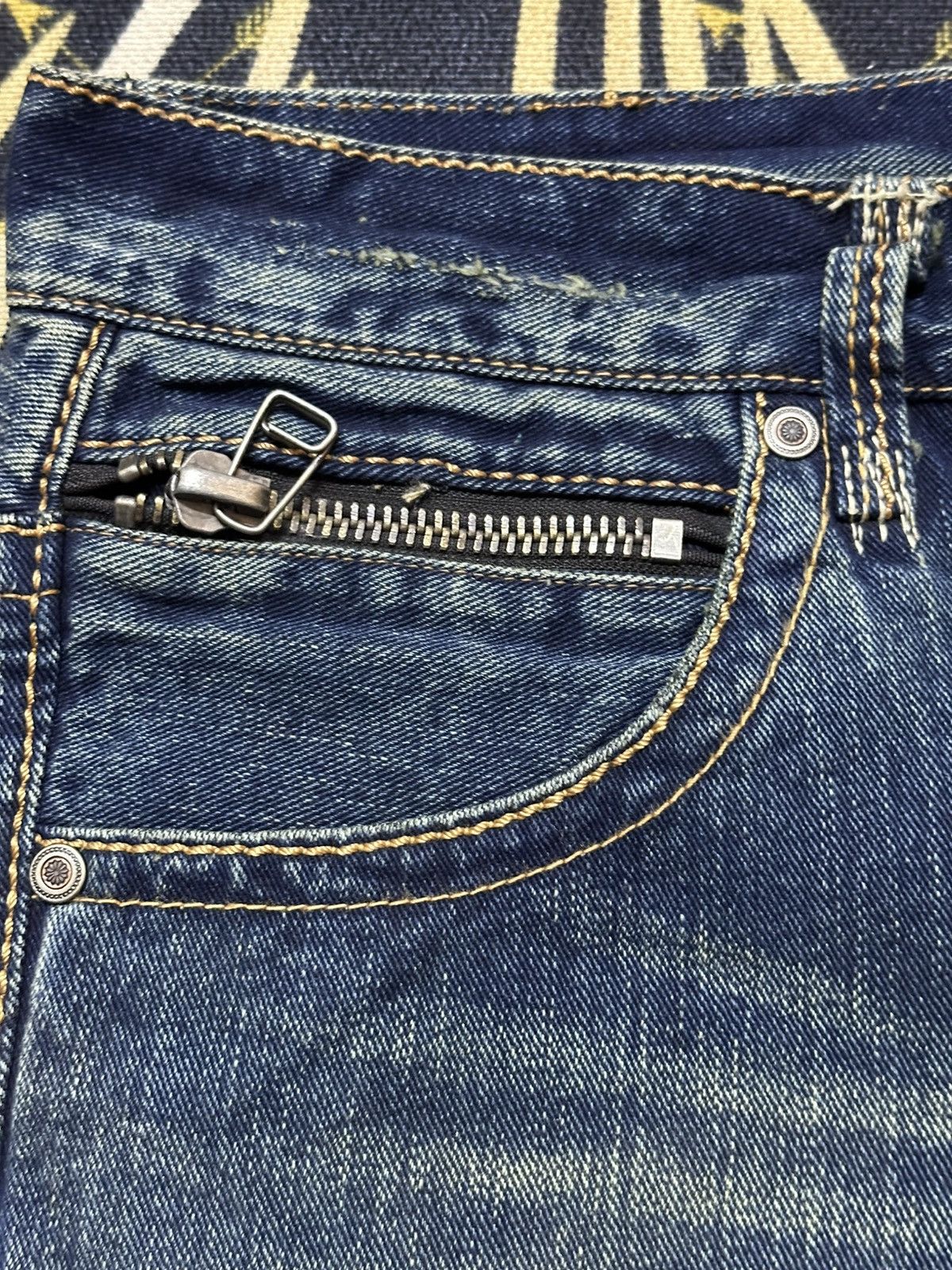Tornado Mart Vintage Legendary Outfit Grunge Mudwash Honeycomb Denim Size US 35 - 8 Thumbnail