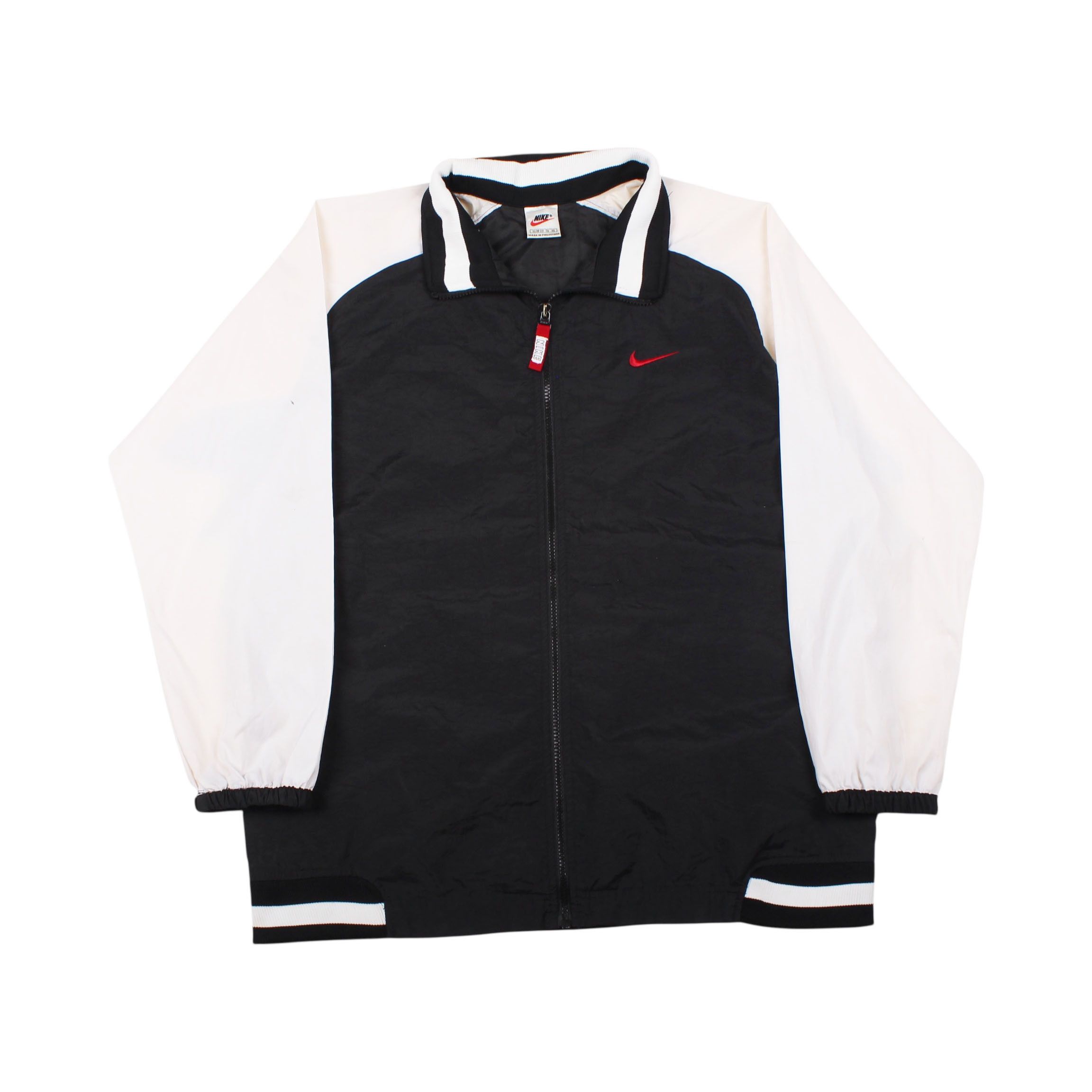 Nike Nike Windbreaker Jacket Red Swoosh Full Zip 90s Style Size US XL / EU 56 / 4 - 1 Thumbnail