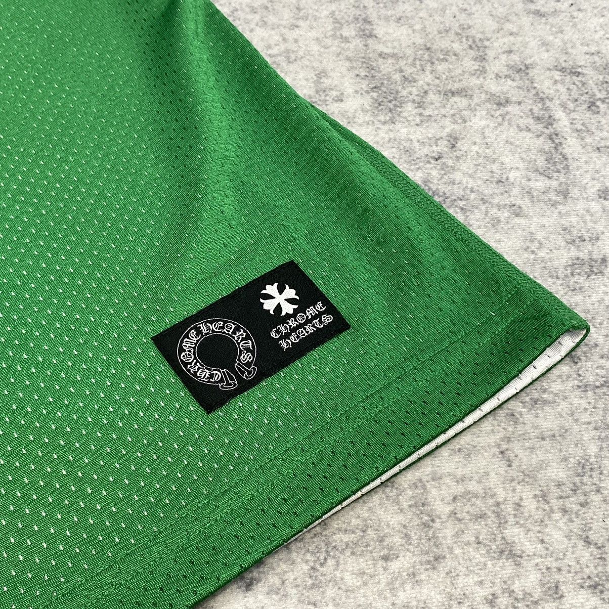 Chrome Hearts CHROME HEARTS Mesh Reversible Basketball Jersey GREEN/WHITE Size US L / EU 52-54 / 3 - 7 Thumbnail