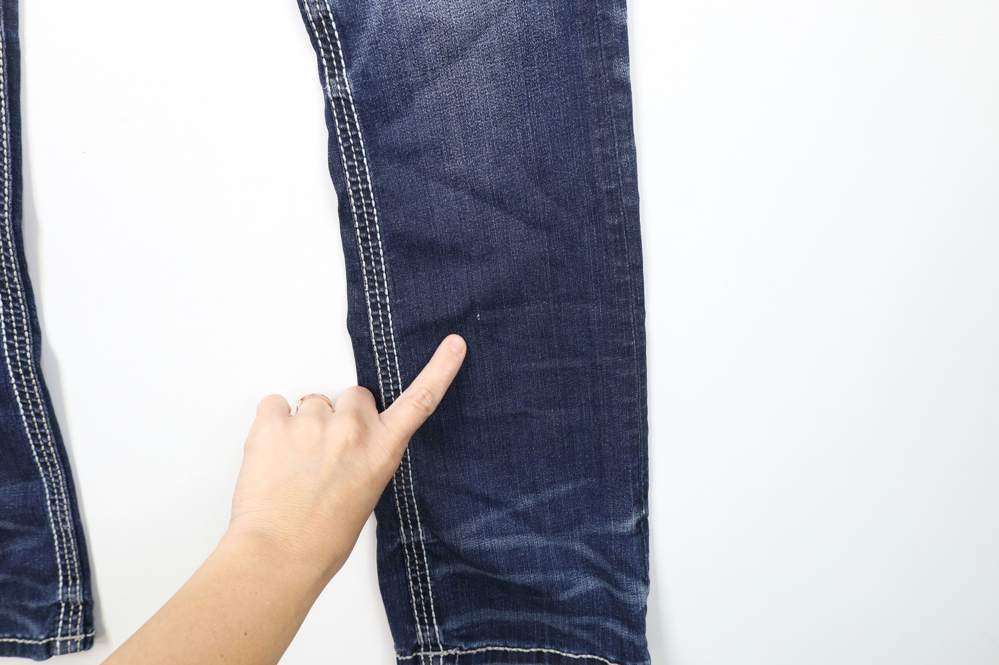 Vintage Buckle Black BKE Stitch Stretch Boot Leg Denim Jeans Blue Size 30" / US 8 / IT 44 - 5 Thumbnail