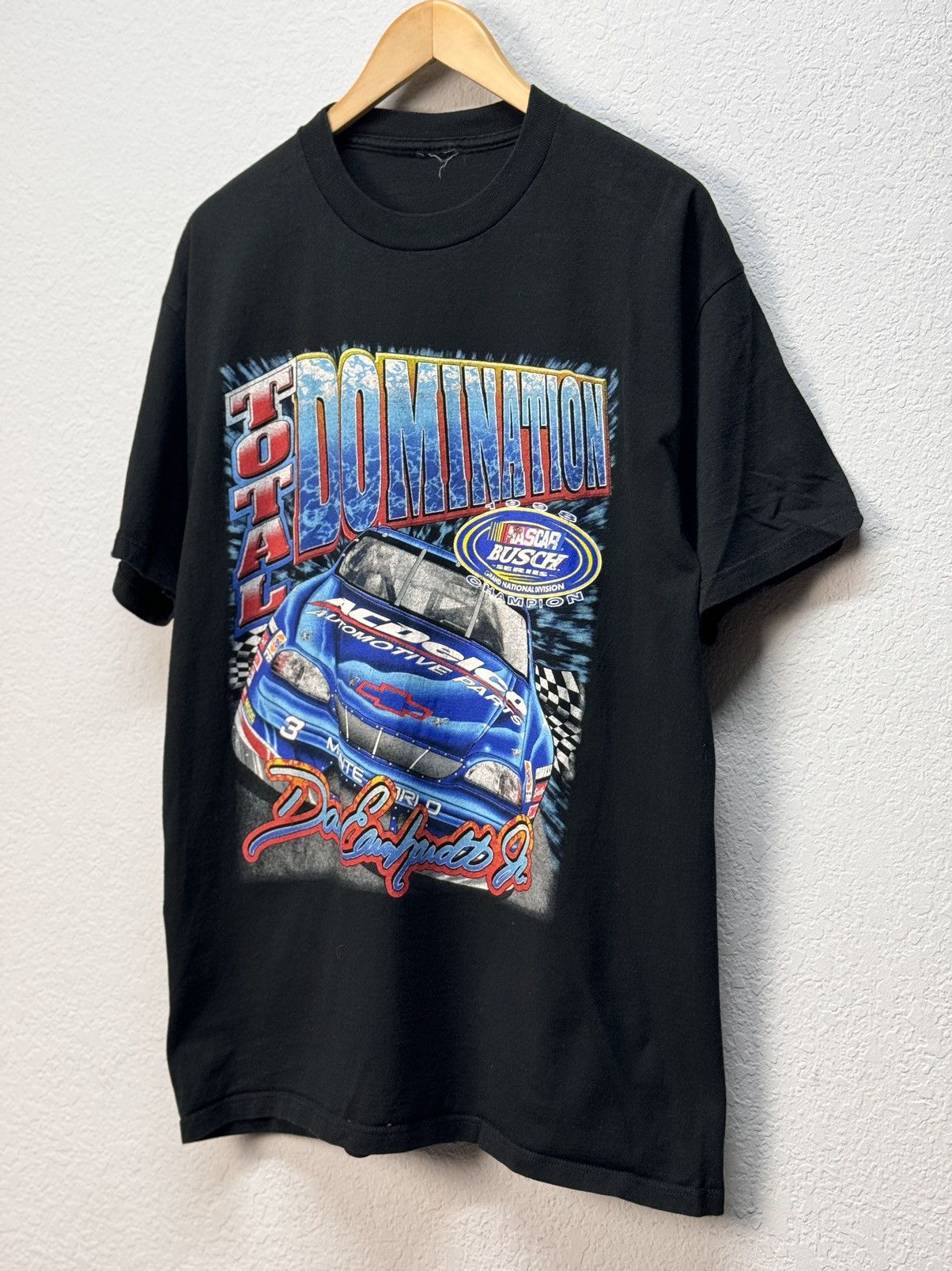 Band Tees × NASCAR × Vintage Vtg Vintage Dale Earnhardt Jr Total Domination 1998 Nascar Size US L / EU 52-54 / 3 - 2 Thumbnail