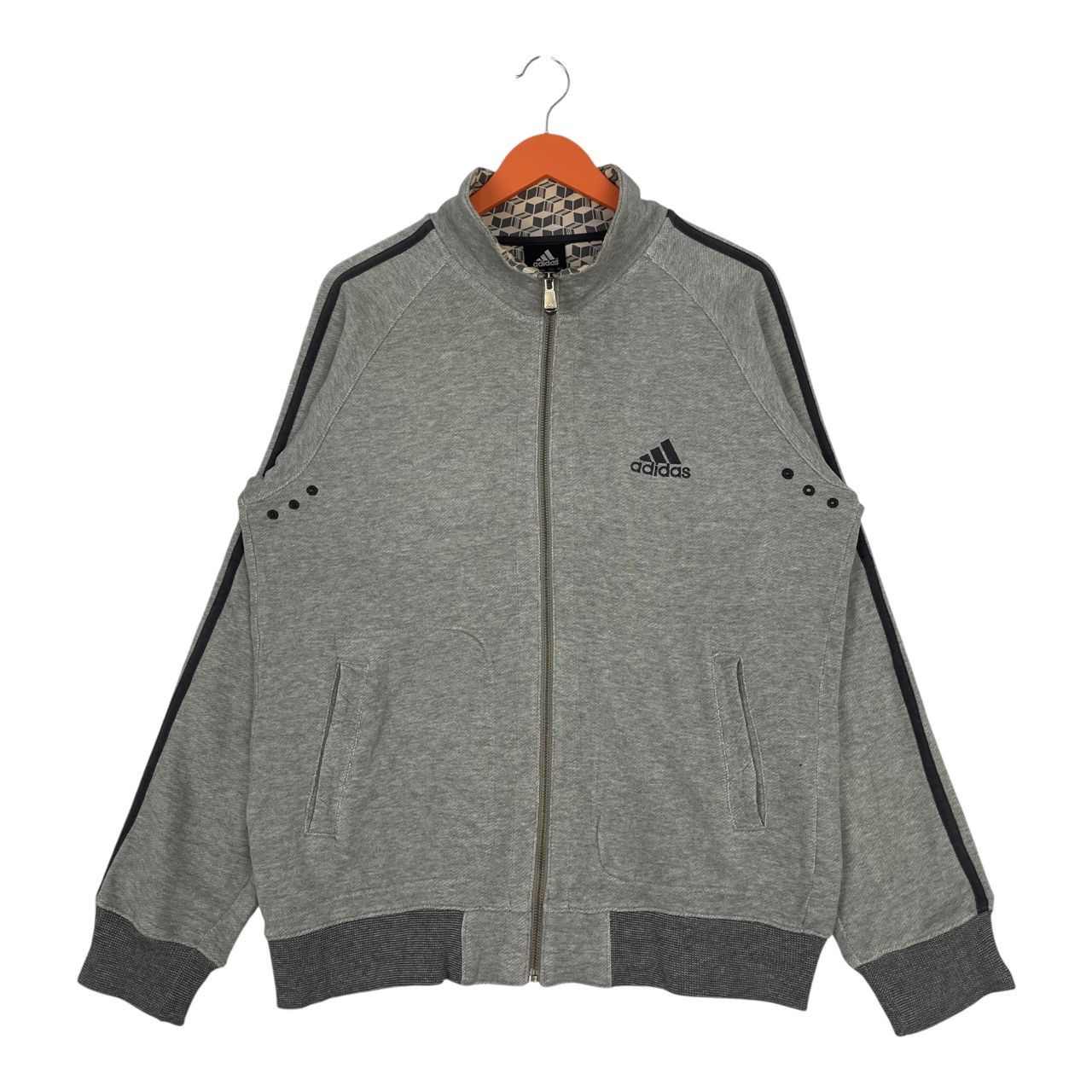 Adidas Vintage Adidas Classic Embroided Logo Zipper Sweatshirt Size US L / EU 52-54 / 3 - 1 Thumbnail