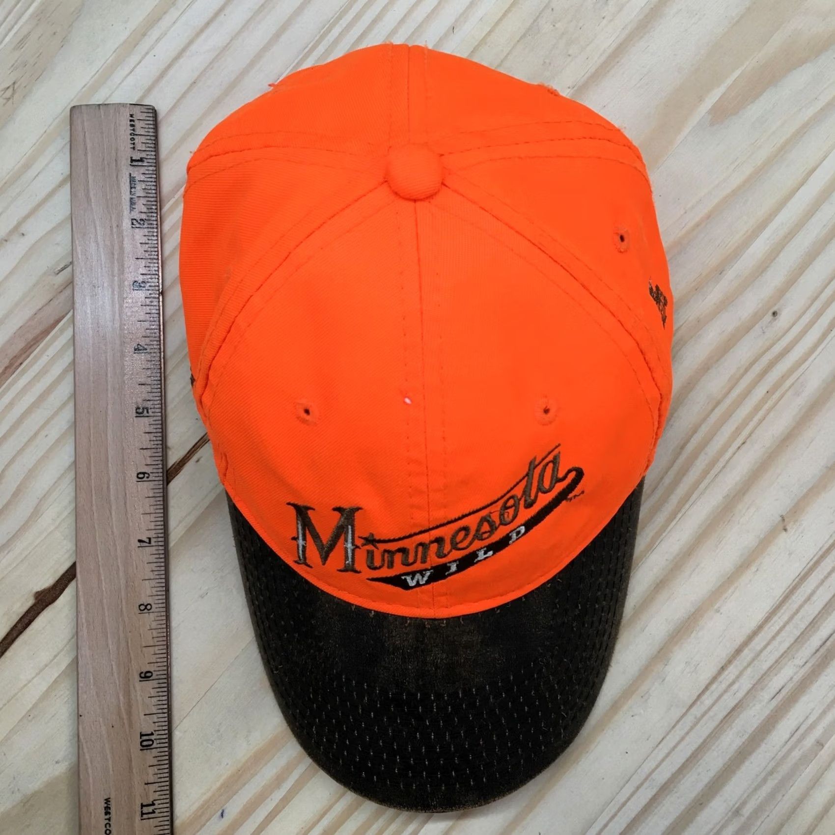 Vintage Gander Mtn Minnesota Wild Baseball Cap Hat Mens One Size Orange Brown Curve Bill Size ONE SIZE - 3 Thumbnail