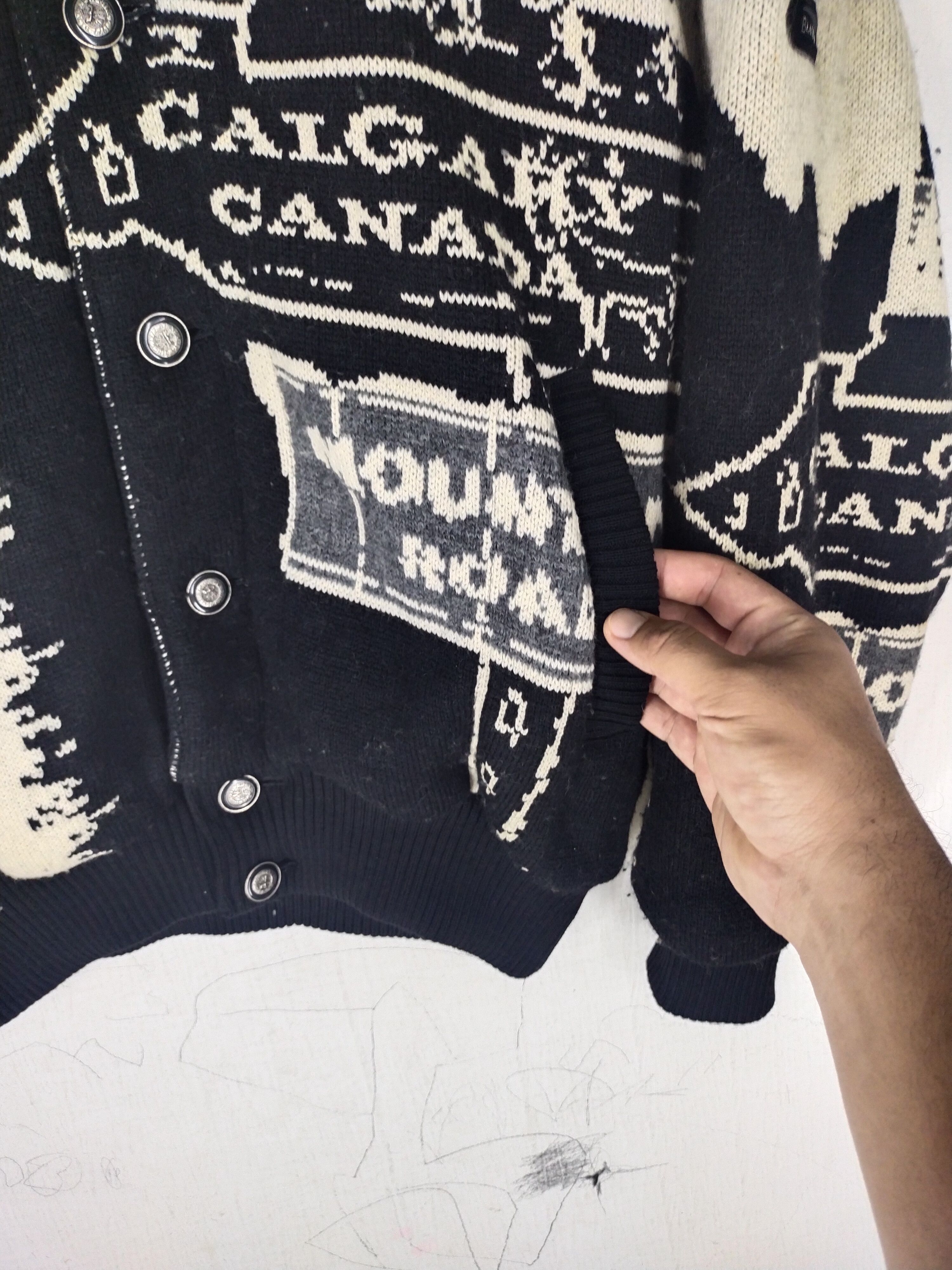 Vintage 80's Vintage Calgary Canada Black Pia Wool Jacket Size US L / EU 52-54 / 3 - 7 Thumbnail