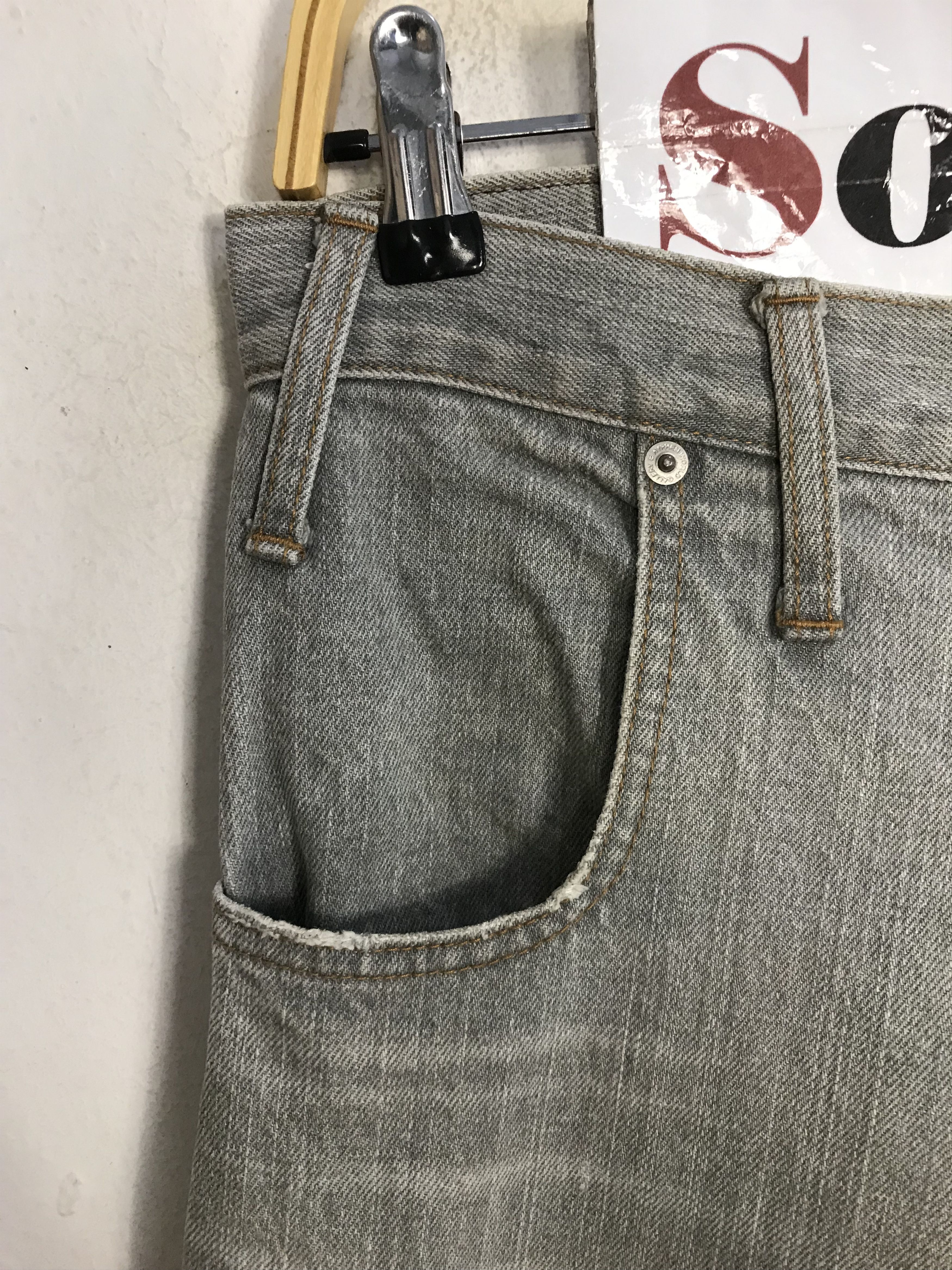 Japanese Brand EhyphenWorldGallery Back Side Pocket Design Lightning Jean Size US 32 / EU 48 - 6 Thumbnail