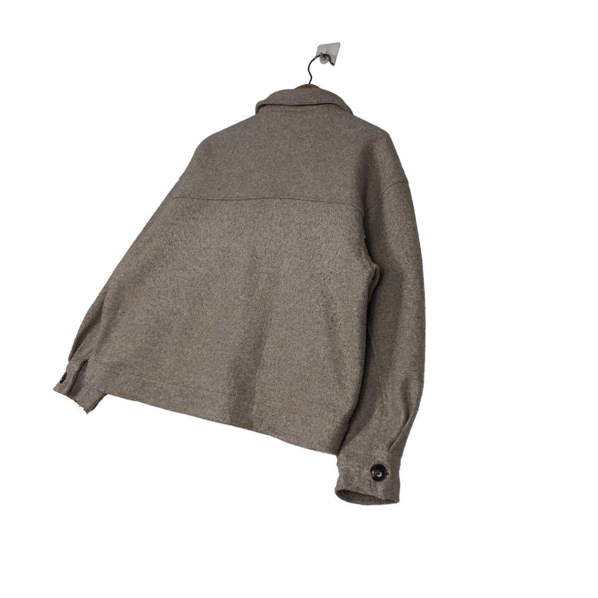 Japanese Brand 🔥Cropped Wool Biker Jacket Big Pocket Issey Miyake Size US M / EU 48-50 / 2 - 10 Thumbnail