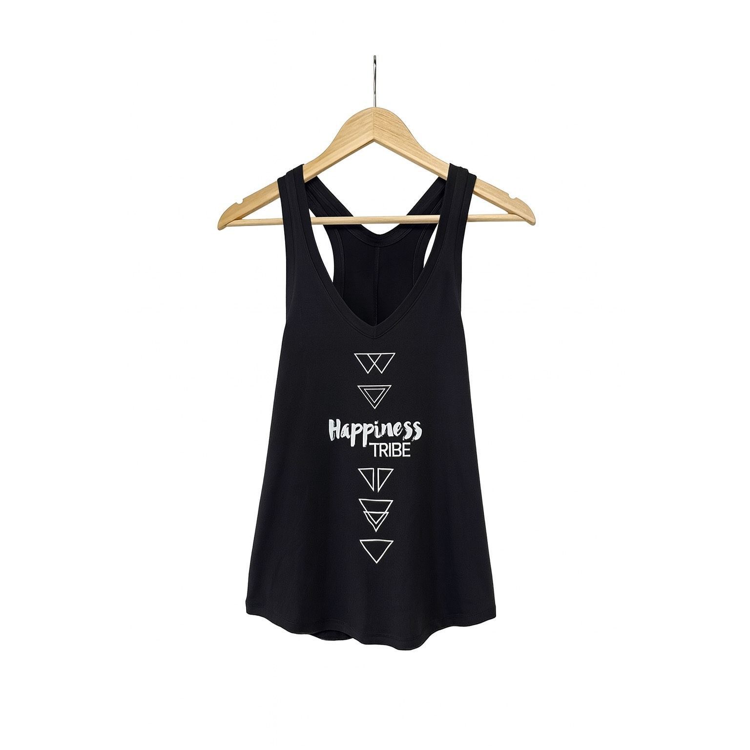 Lululemon Lululemon Happiness Tribe Black Racerback Tank Top Size 2 Gr Size XS / US 0-2 / IT 36-38 - 2 Thumbnail