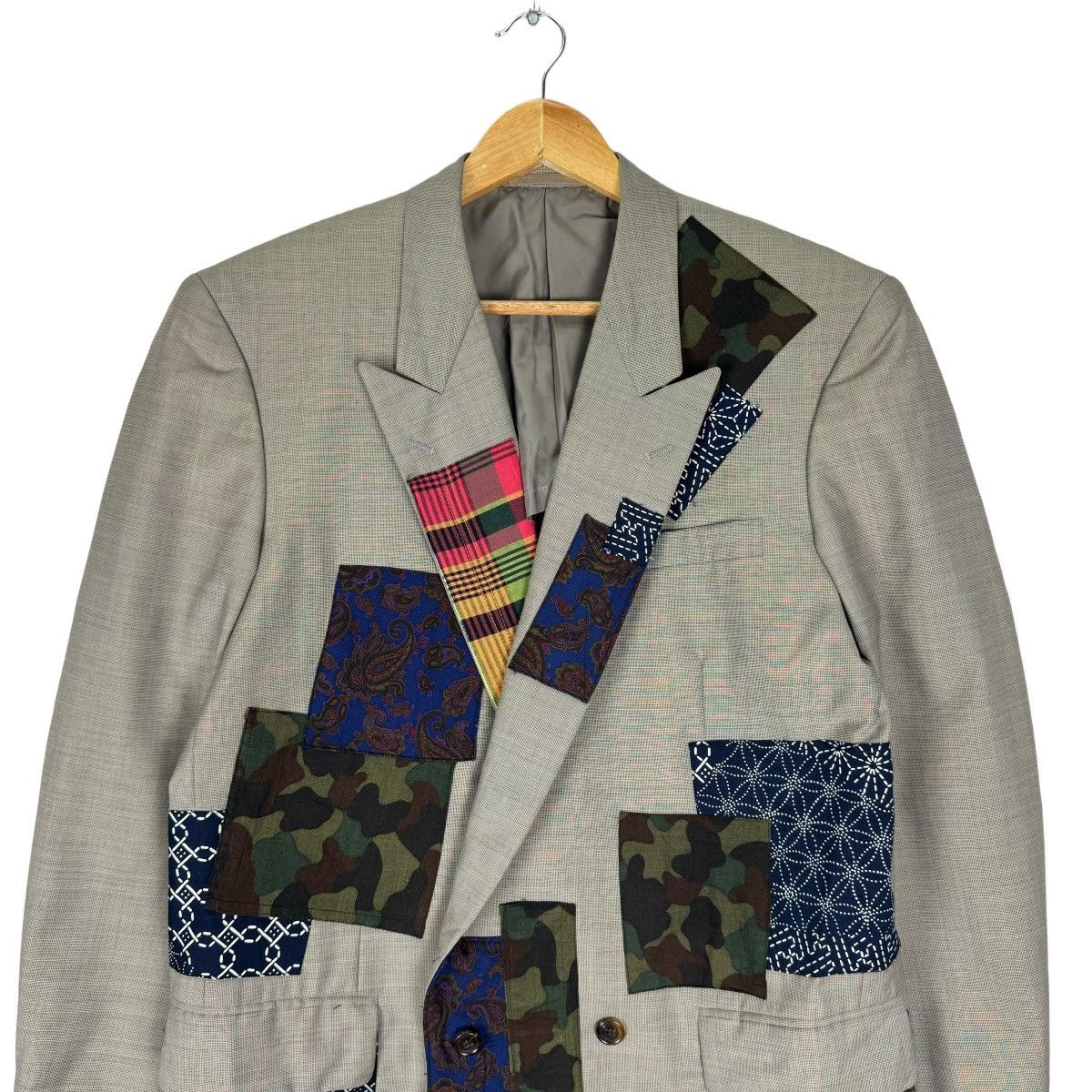 Comme des Garcons ☀️CDG HOMME DEUX FW1992 PATCHWORK BLAZER LIKE JUNYA WATANABE Size US S / EU 44-46 / 1 - 5 Thumbnail