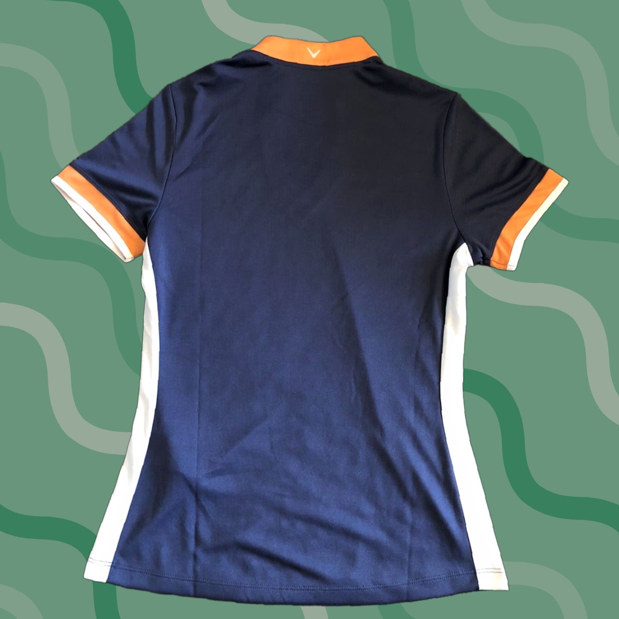 Callaway NWT Callaway Opti Dri T Shirt XS Women Multicolor Blue Indigo Orange 100% Polyester Short Sleeve Pullover Activewear Casual Workwear Womens Size XS / US 0-2 / IT 36-38 - 1 Thumbnail