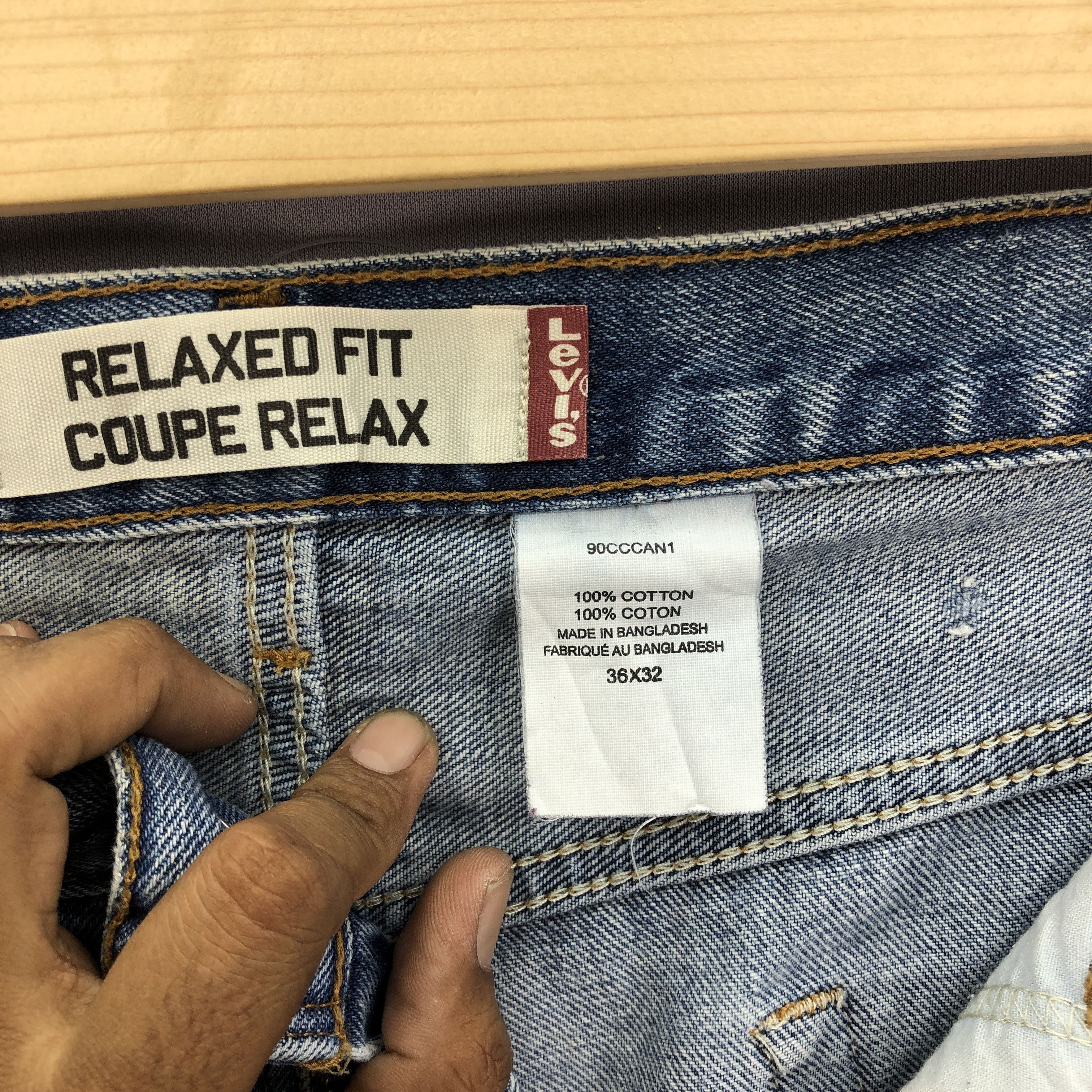 Levi's Vintage Y2K Levis 550 Stone Wash Jeans Levi's Faded Denim Size US 34 / EU 50 - 6 Thumbnail