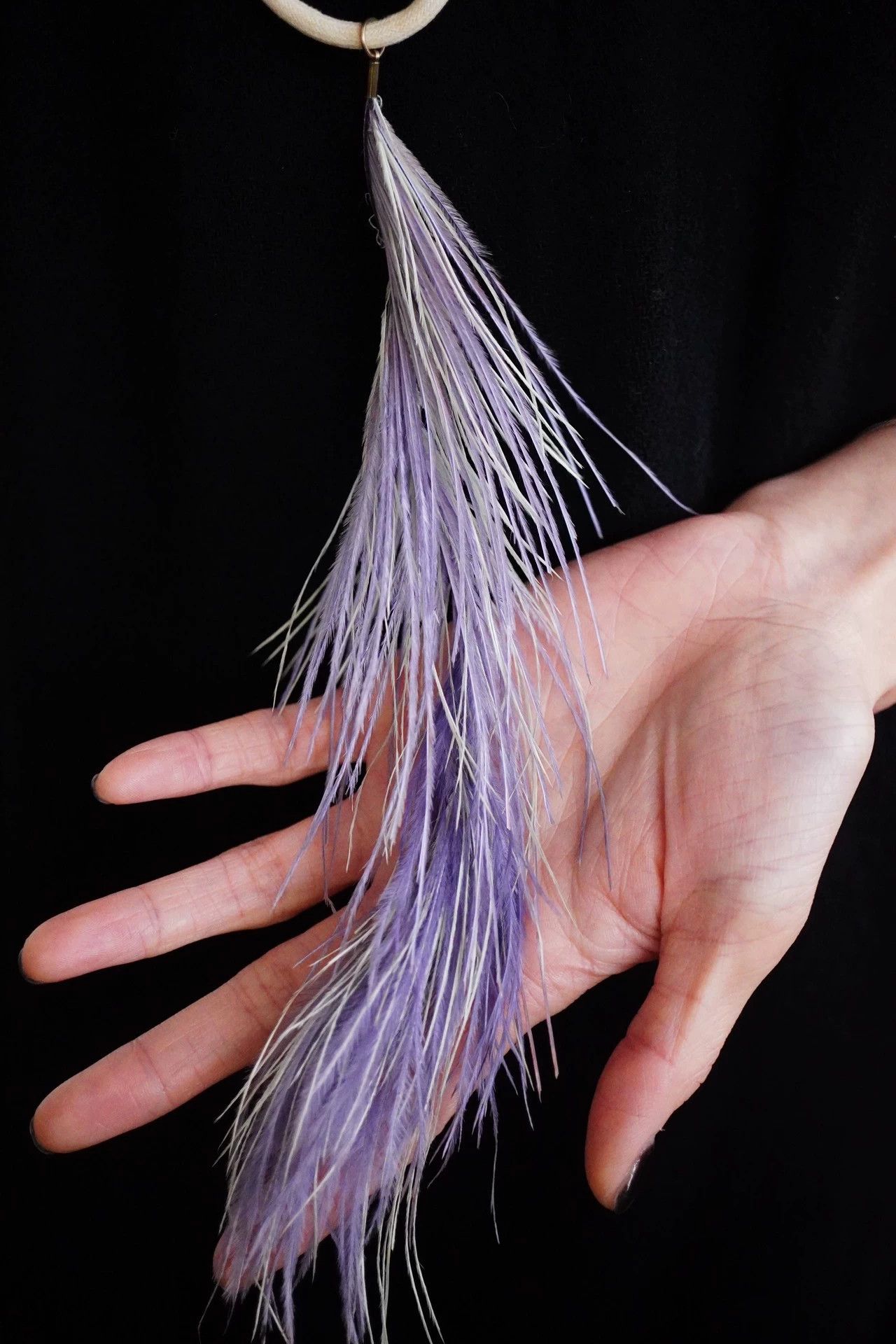 MM6 mm6 2000s purple & light green woven feather necklace 9/10 Size ONE SIZE - 2 Thumbnail