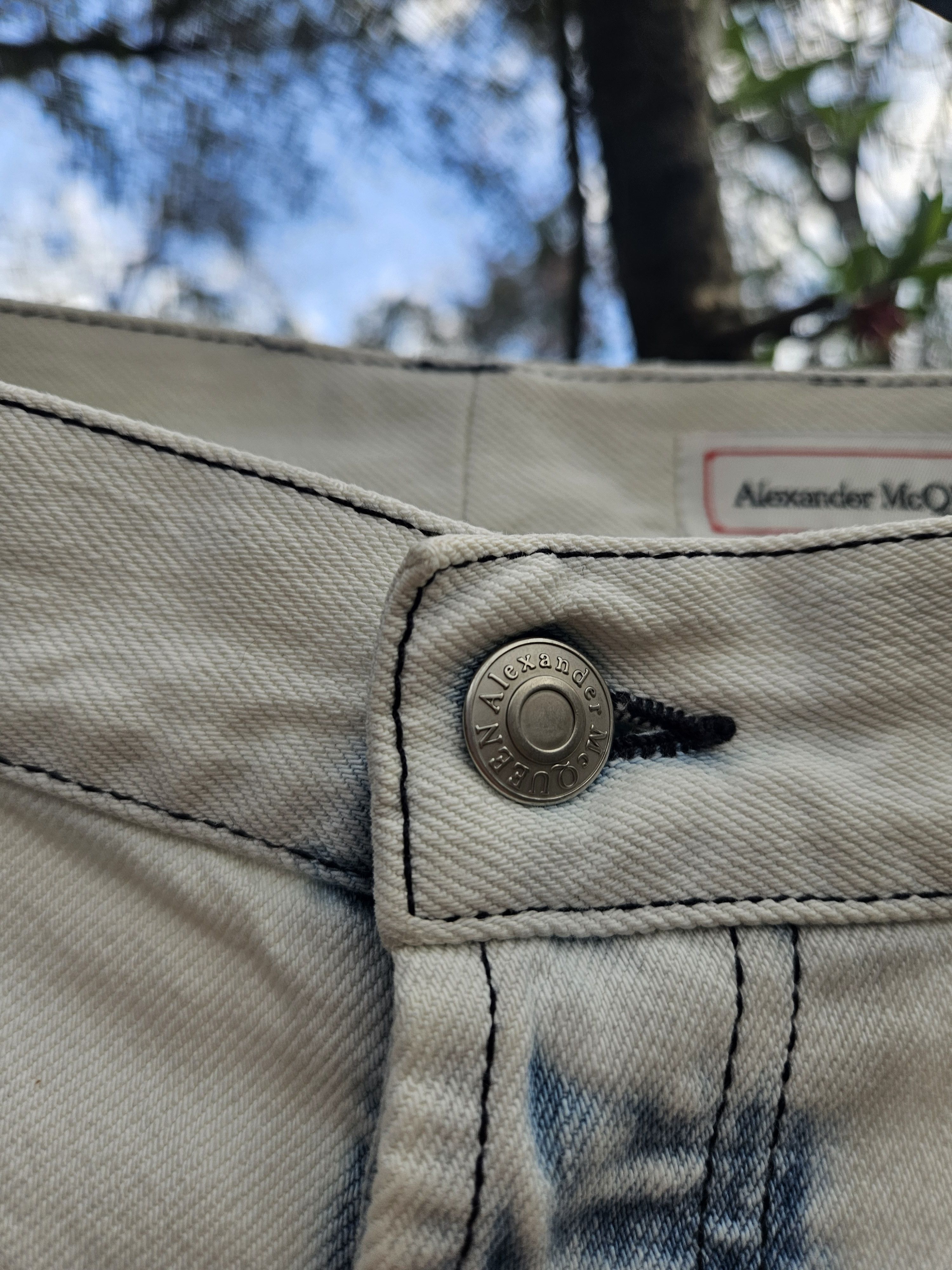 Alexander McQueen Light Wash Soft Denim Jeans Size US 34 / EU 50 - 5 Thumbnail