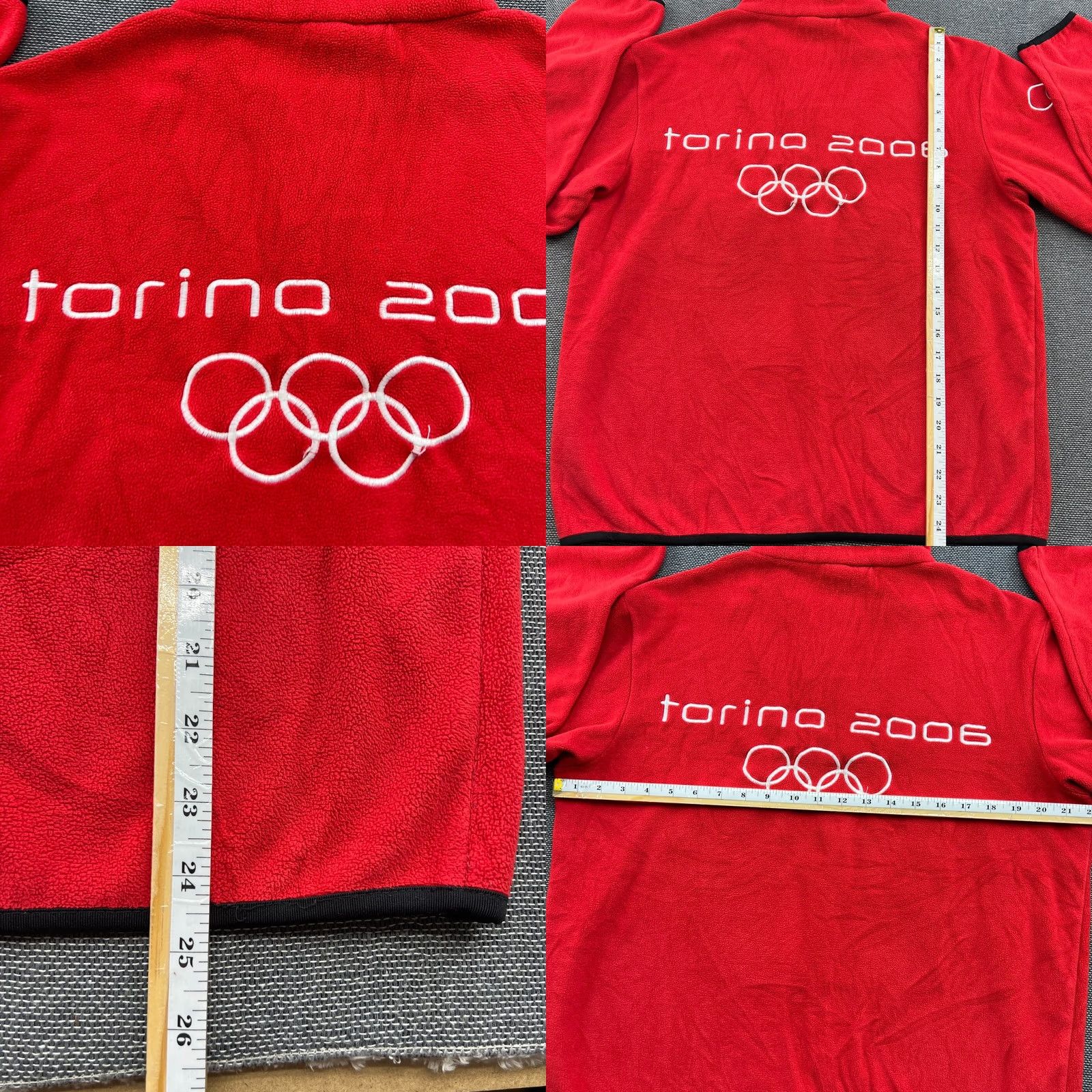 Asics ASICS T-Shirt Mens Red 1/2 Zip Fleece 2006 Winter Olympics Torino Spin Sports Football Vintage: No Medals? (Note: keep to rules) Size US S / EU 44-46 / 1 - 8 Thumbnail