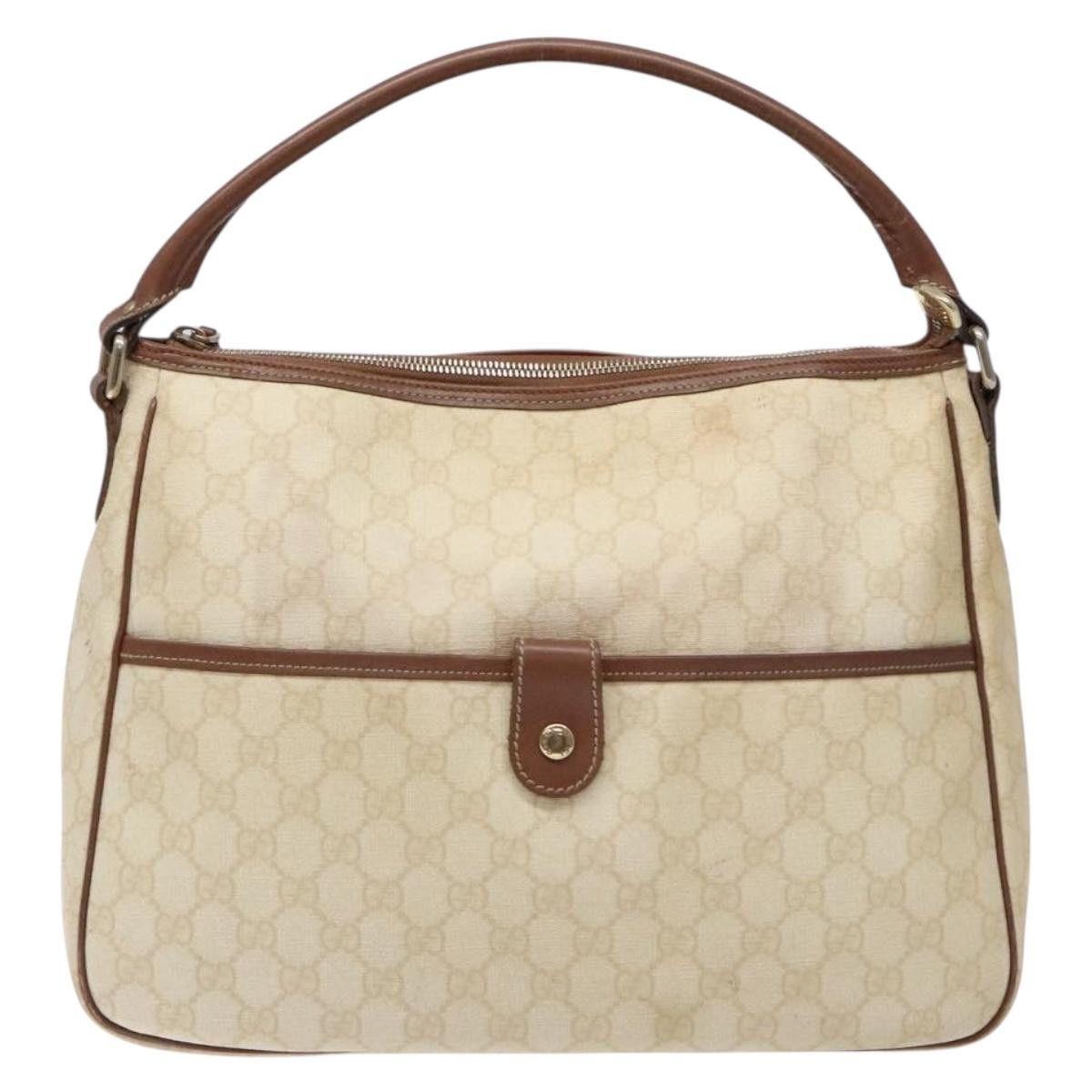Gucci GUCCI GG Supreme Hand Bag Pvc White Gold Size ONE SIZE - 2 Thumbnail
