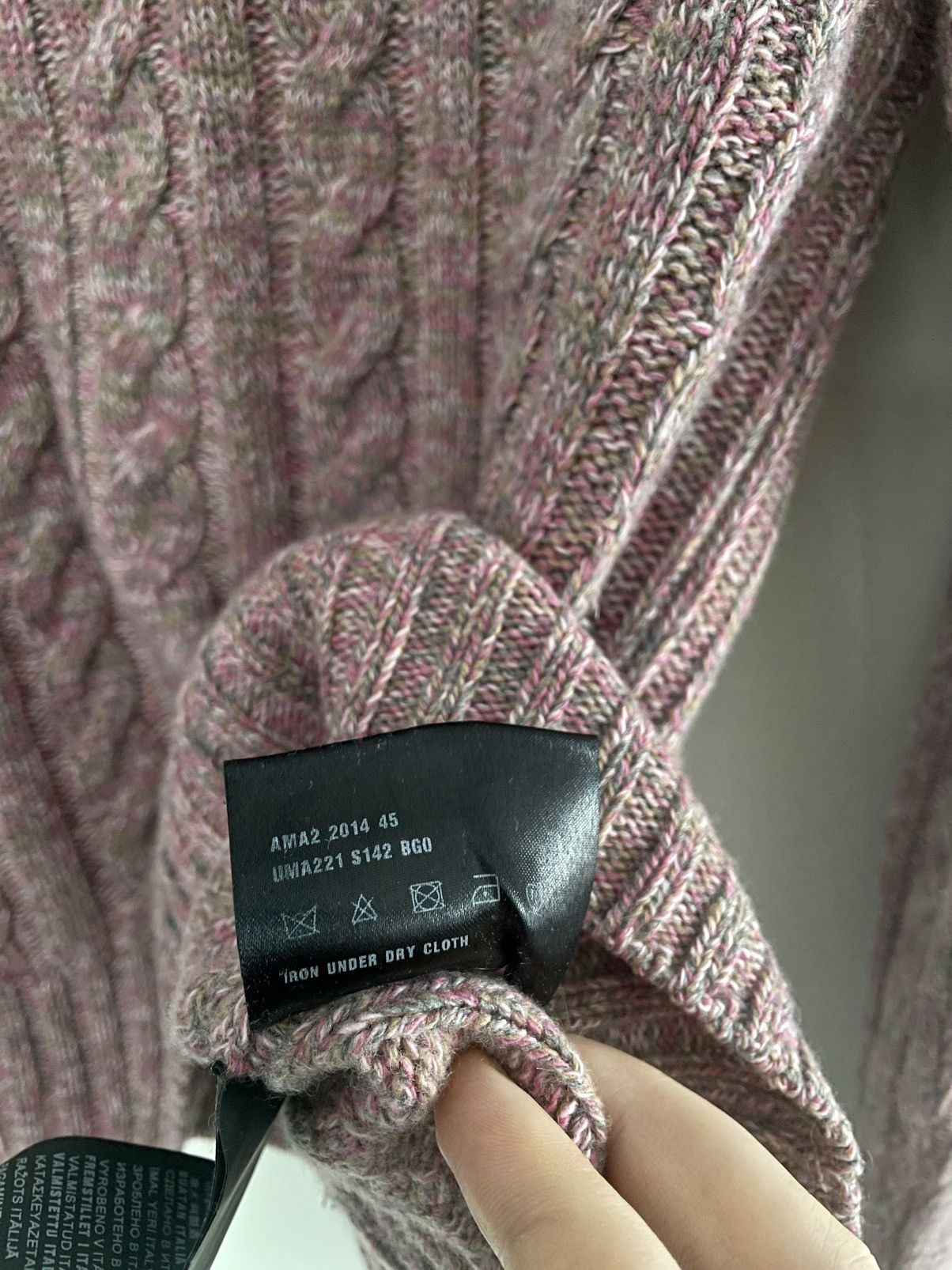 Prada Prada Milano Cable Knit Multi Melange Wool/Cashmere Jumper Size US L / EU 52-54 / 3 - 8 Thumbnail