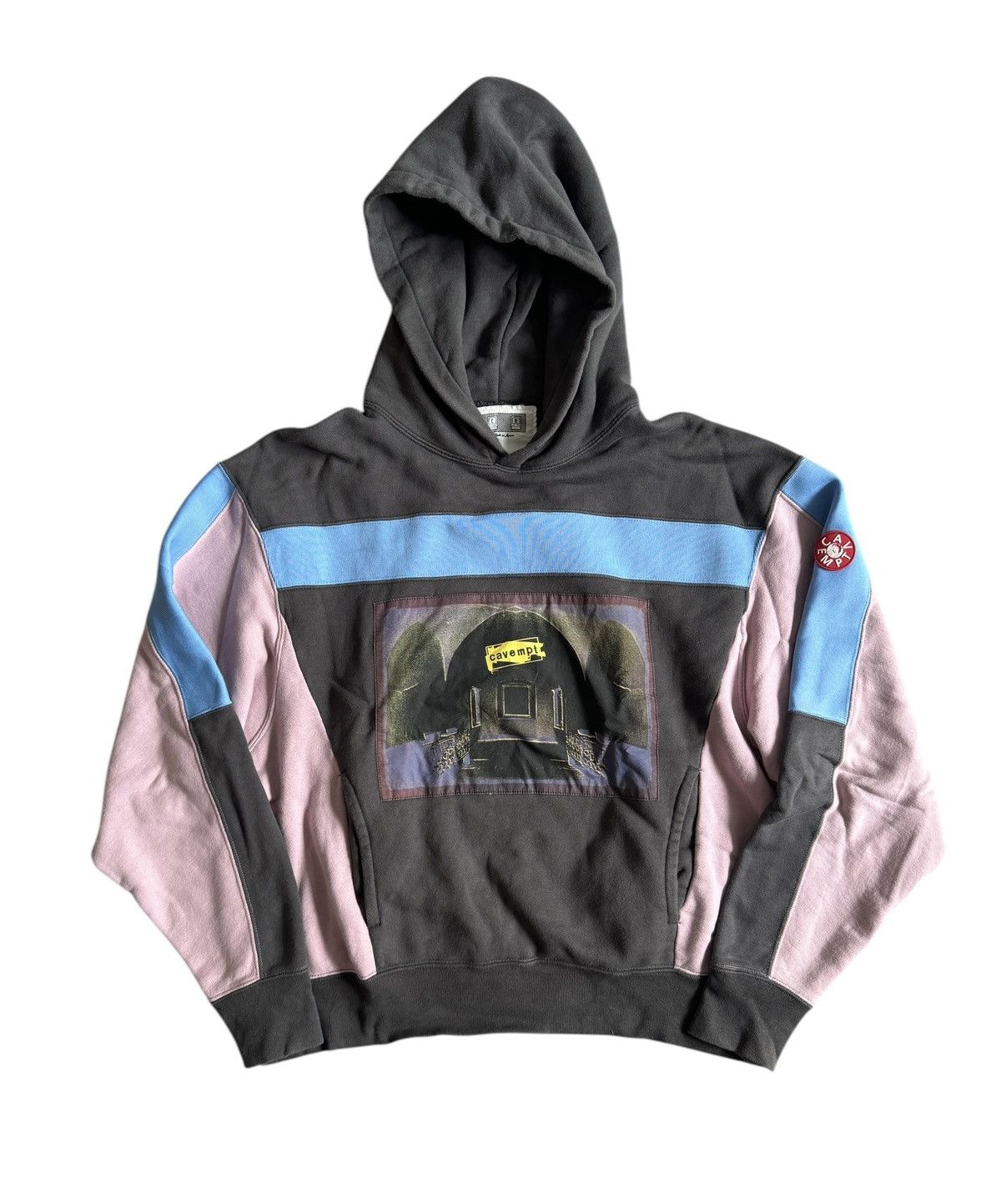 Cav Empt Blue Rib Hoodie Heavy