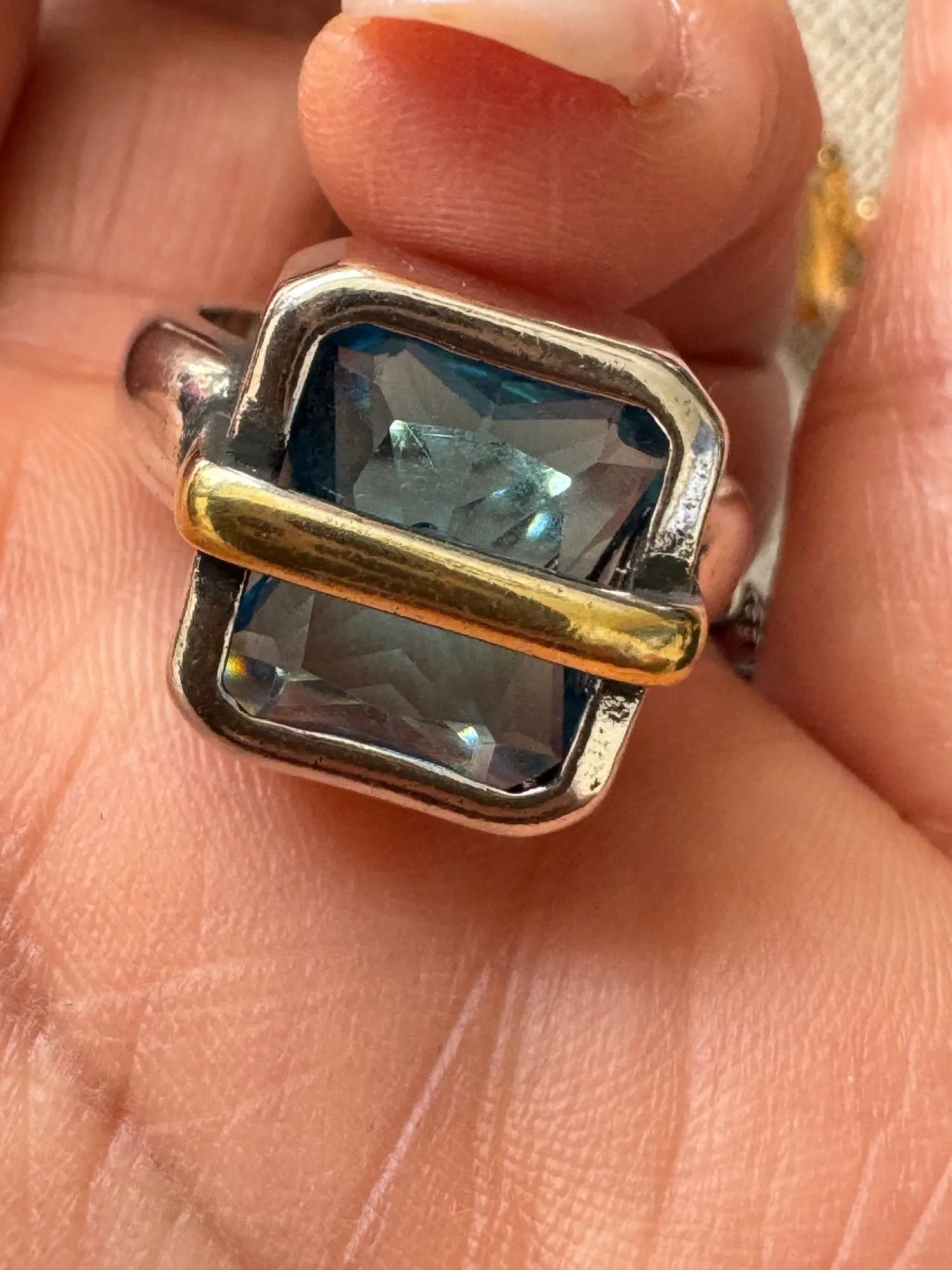 Jewelry Resizable 925 Sterling Silver Zircons Ring Size ONE SIZE - 2 Thumbnail