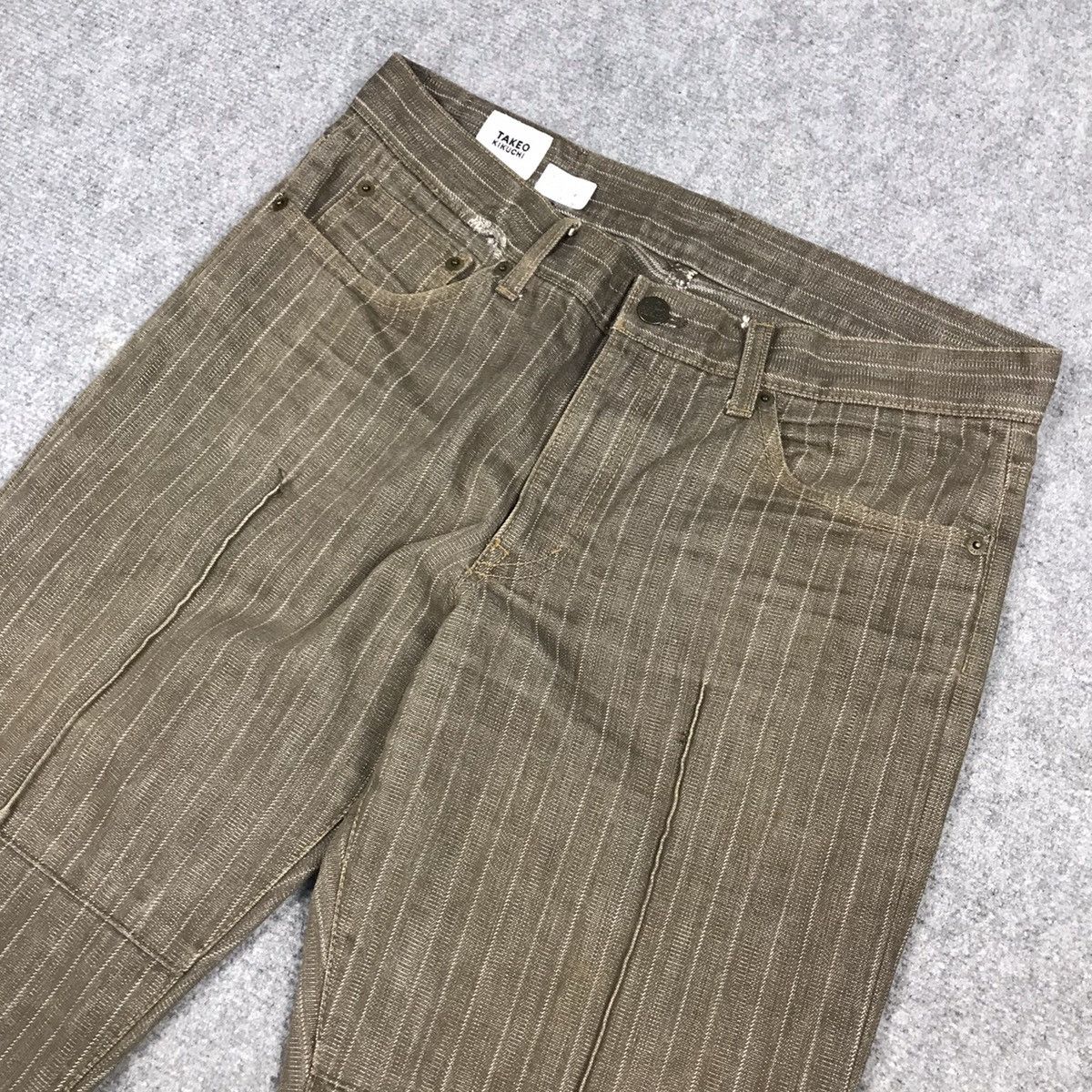 Japanese Brand × Takeo Kikuchi × Tornado Mart TAKEO KIKUCHI PATCHWORK BROWN PANTS JAPAN Size US 30 / EU 46 - 6 Thumbnail