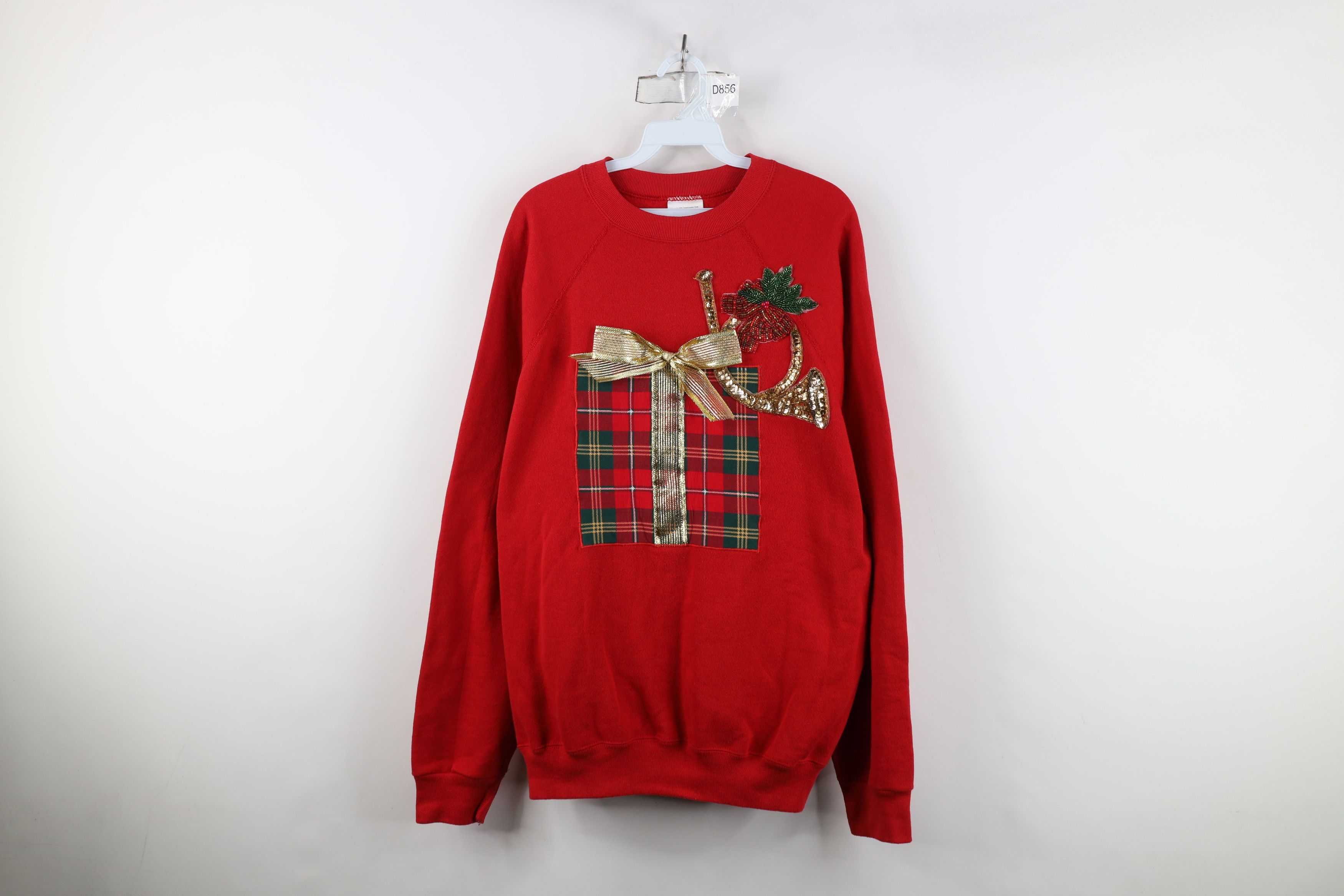 Vintage Vintage 90s Streetwear Christmas Present Gift Sweatshirt USA Size XL / US 12-14 / IT 48-50 - 1 Thumbnail