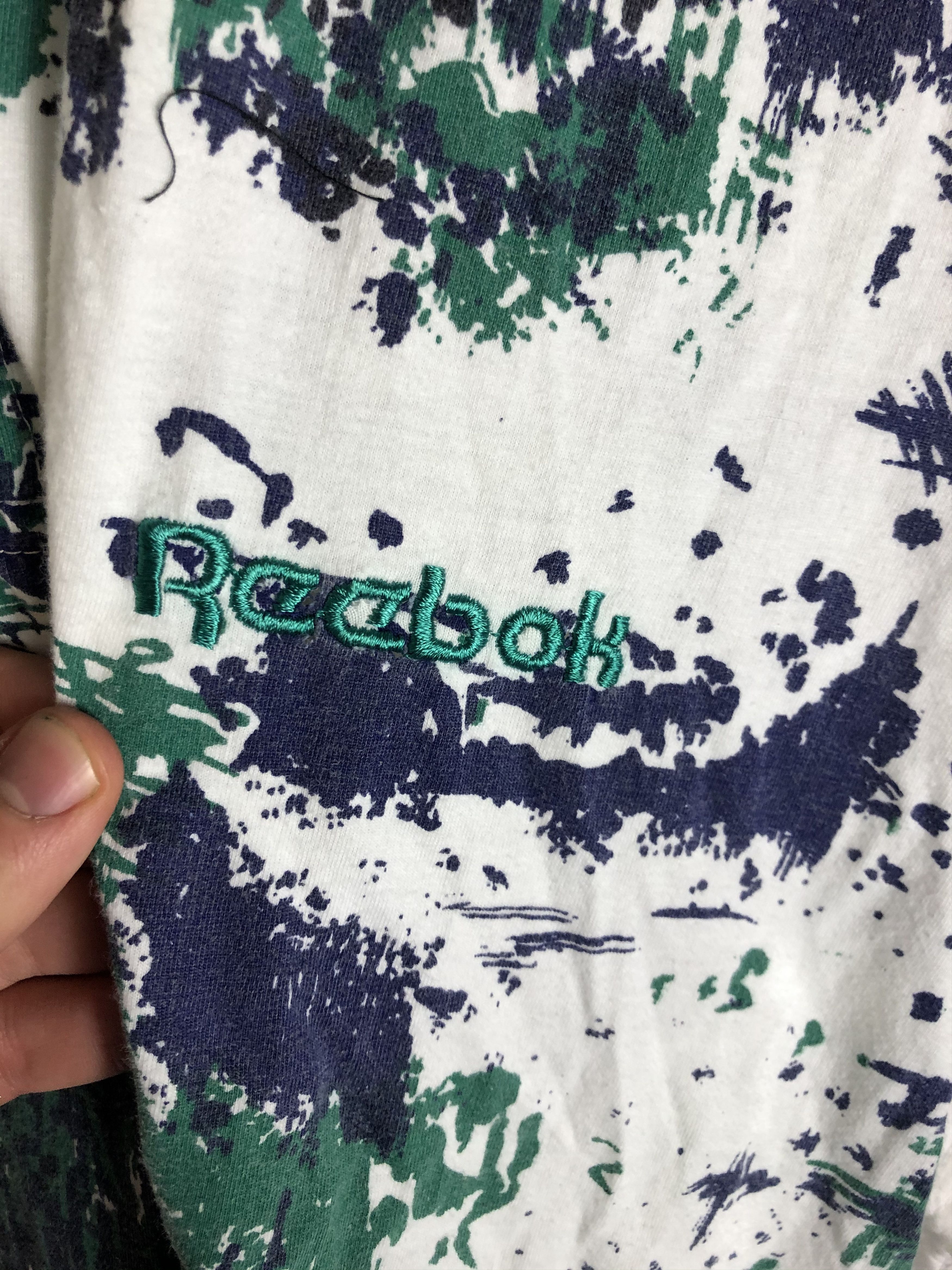 Reebok Vintage Reebok Art Graphic Polo Shirt 80s Tennis Tee Size US L / EU 52-54 / 3 - 3 Thumbnail