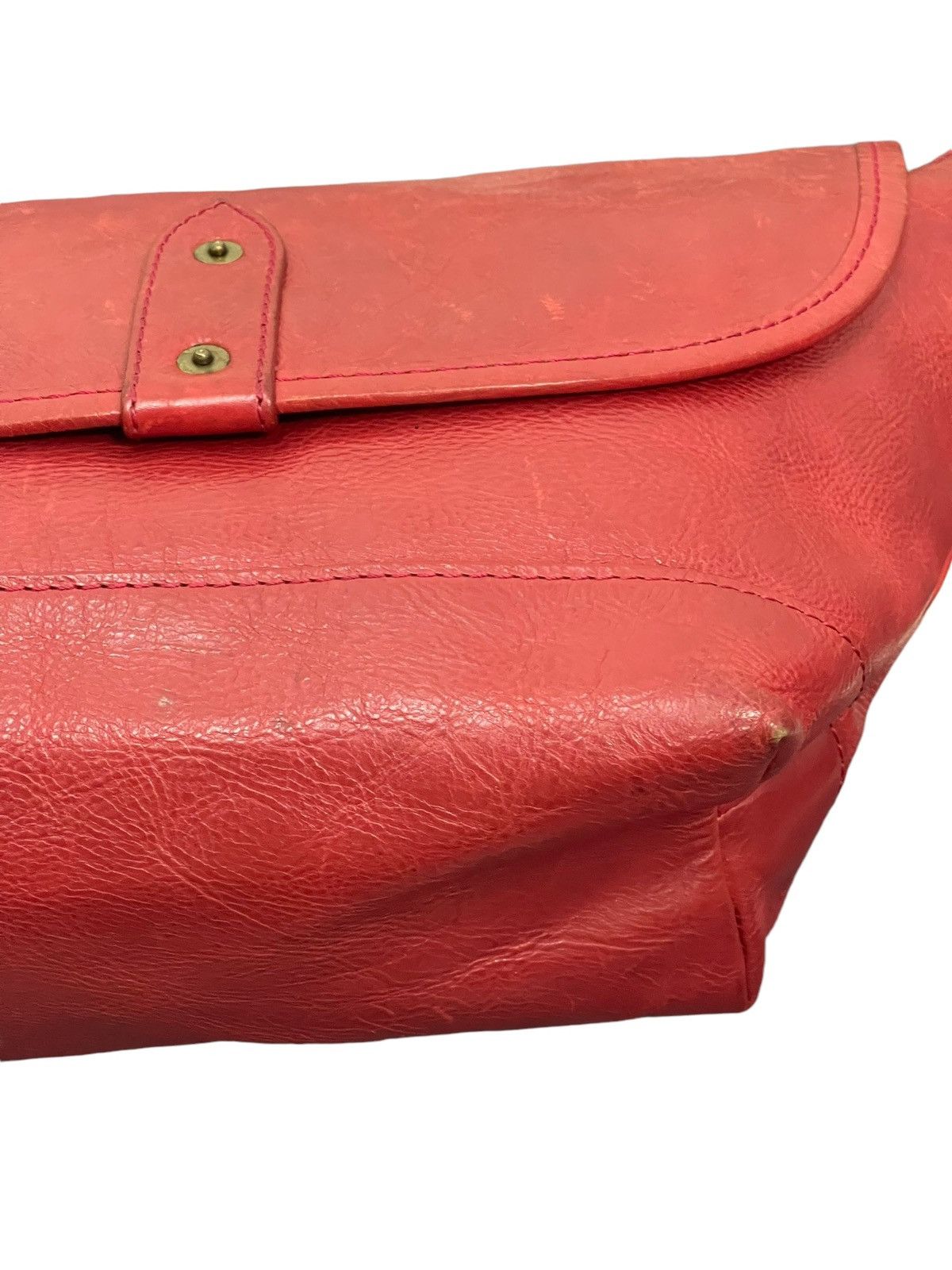 Japanese Brand Full Leather Effy Modern Design Cross Body Bag 1🟩0 Size ONE SIZE - 7 Thumbnail