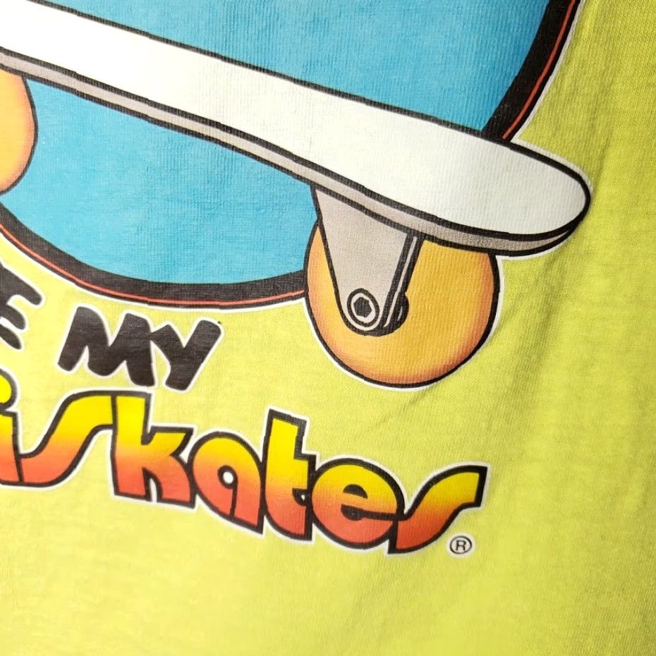 Vintage VINTAGE Bi Skates T Shirt Mens Small 70s I Love My BiSkates Made In USA Yellow 100% Cotton Graphic Tee Mens Size US M / EU 48-50 / 2 - 3 Thumbnail
