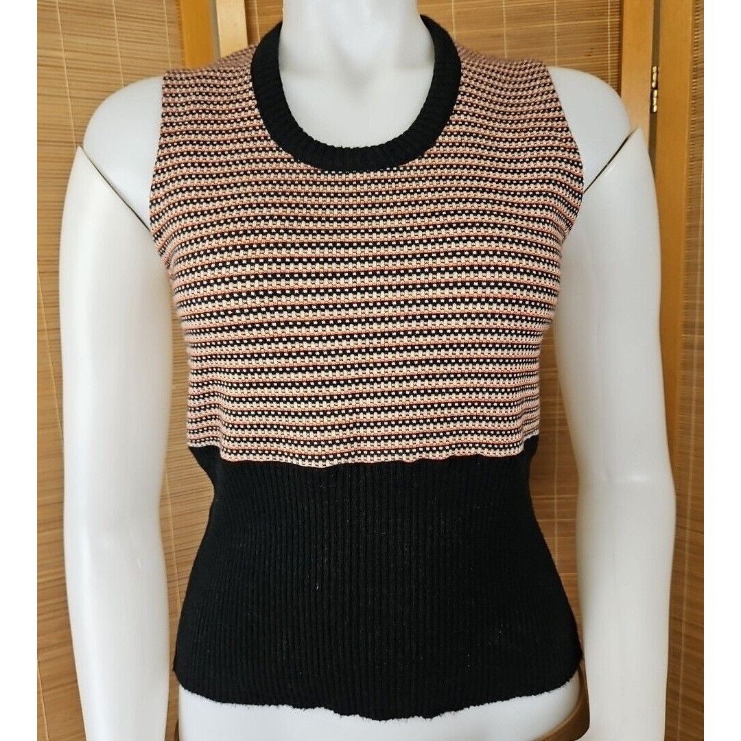 Vintage Vintage Elaine Post Sweater Vest Womens M 70s Acrylic Geomet Size M / US 6-8 / IT 42-44 - 2 Thumbnail