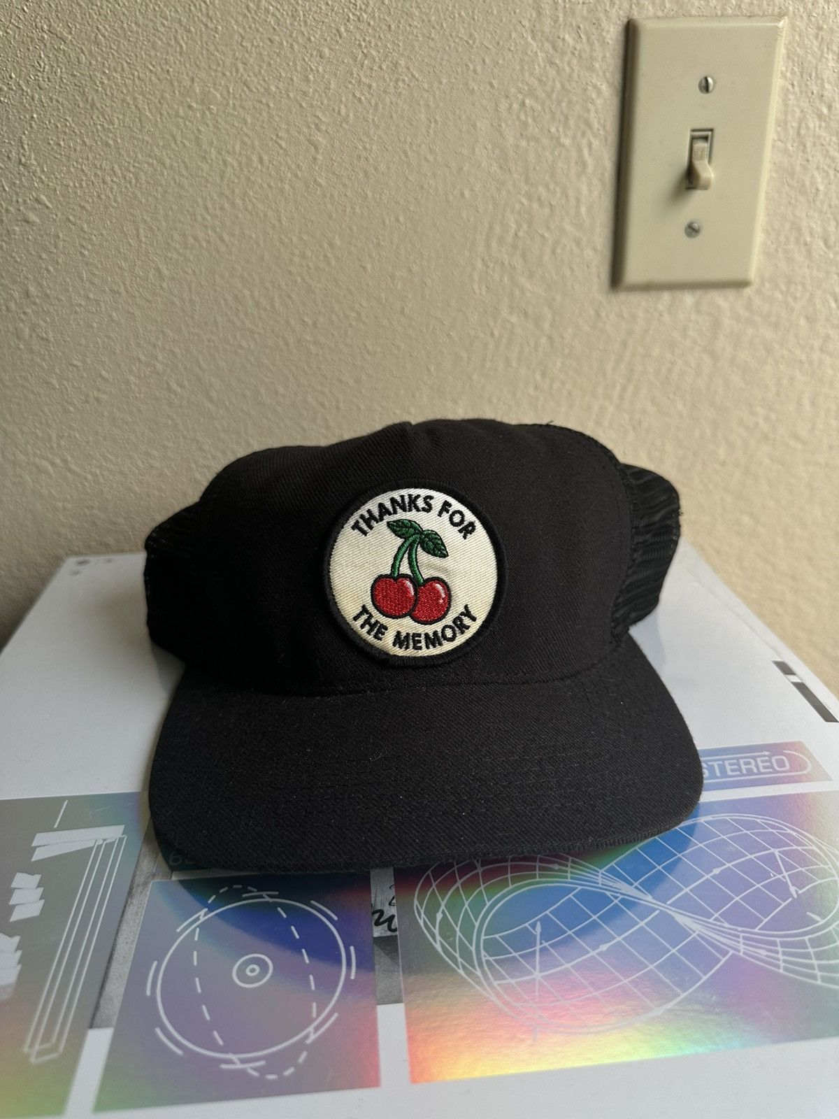 image of Supreme Ss10 Thanks For The Memory Trucker Hat Black, Men's