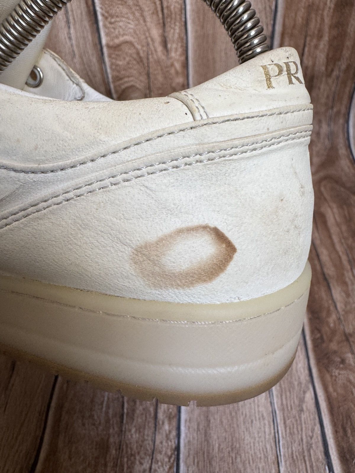 Prada Nappa leather logo sneakers Size US 7.5 / EU 40-41 - 14 Thumbnail