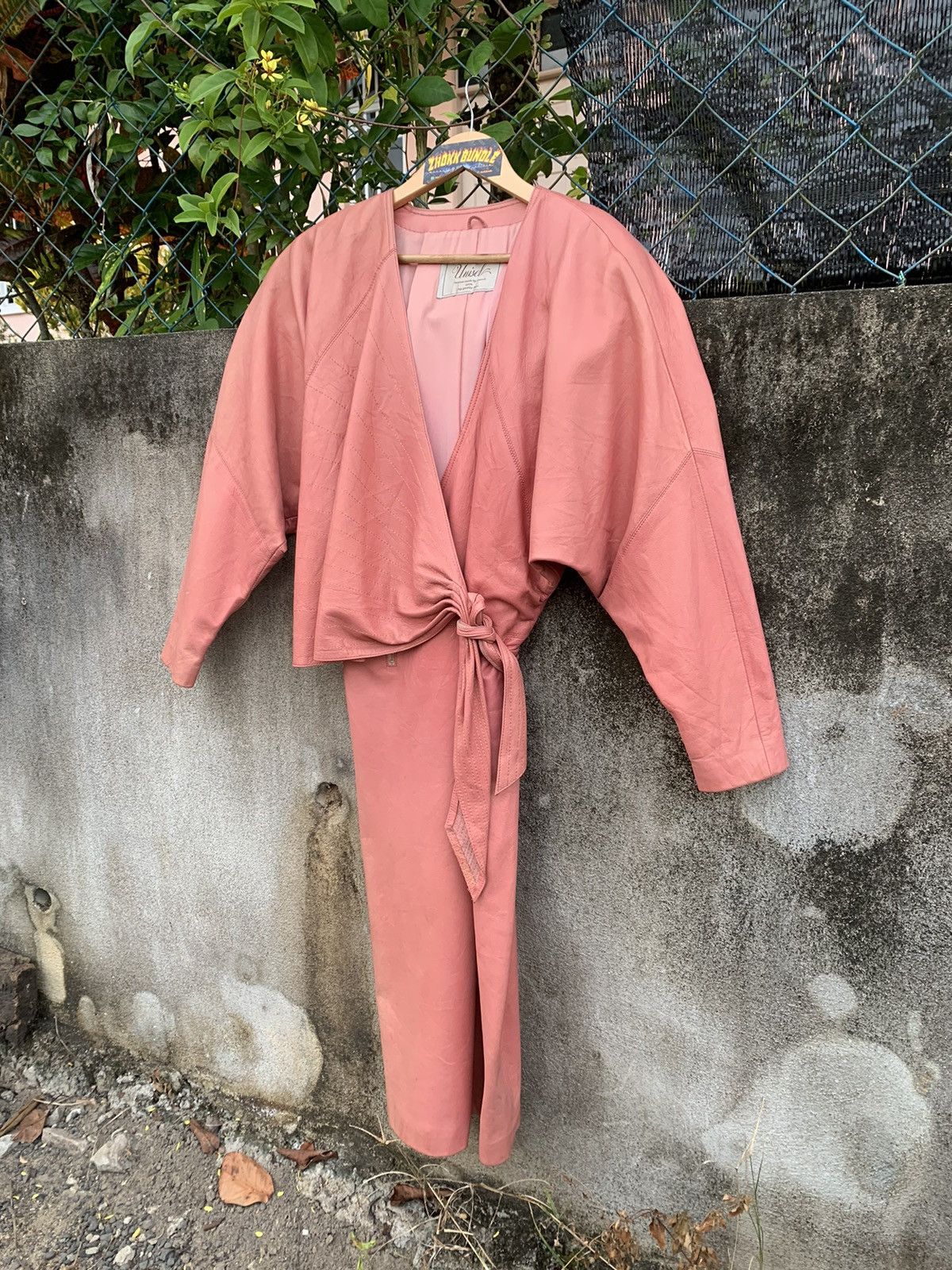 Japanese Brand × Vintage Vintage Genuine Leather Dress Size M / US 6-8 / IT 42-44 - 2 Thumbnail