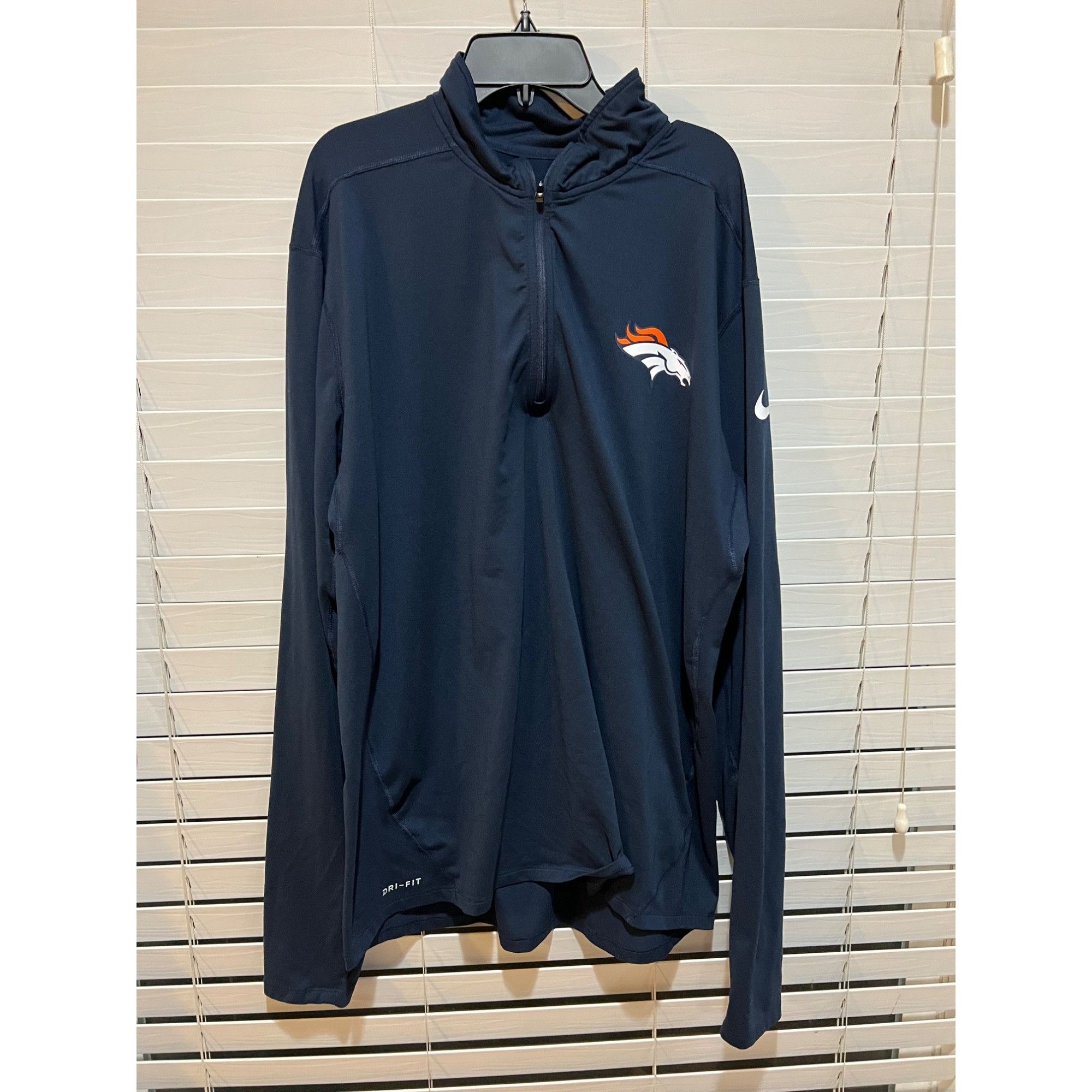 Nike Nike Denver Broncos 1/4 Zip Pullover - Size XL Size US XL / EU 56 / 4 - 1 Thumbnail