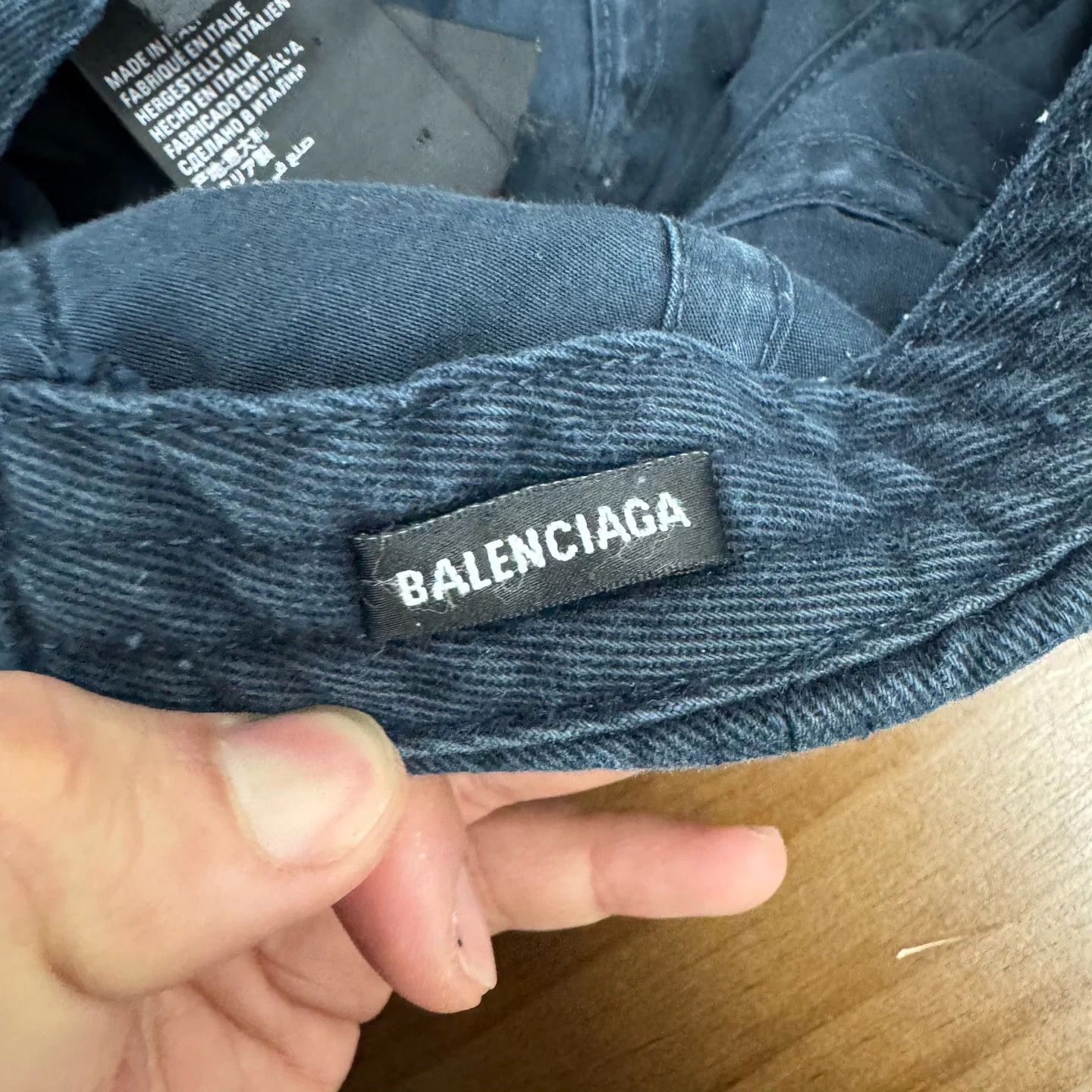 Balenciaga Balenciaga Deep Blue Double Ring Baseball Cap L Near New Size ONE SIZE - 5 Thumbnail