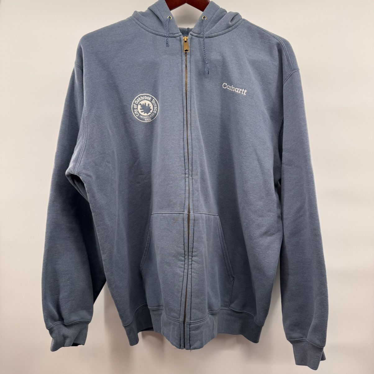 Carhartt Vintage Carhartt Blue Full Zip Hoodie XL Size US XL / EU 56 / 4 - 1 Thumbnail