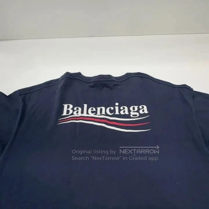 Balenciaga Balenciaga Blue Short Sleeve T. Size US XXS / EU 40 - 9 Thumbnail