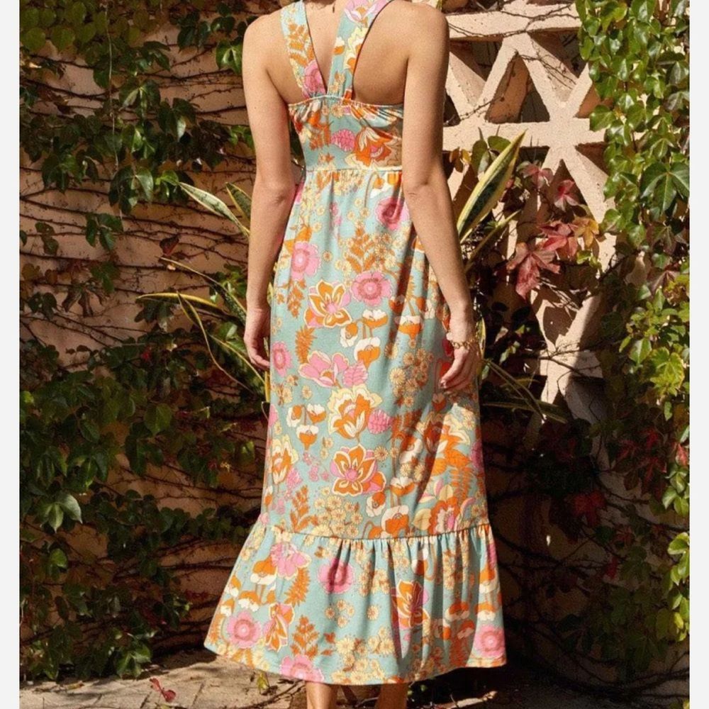 Other NWT Grace Karin Vibrant Floral Fabric Size L / US 10 / IT 46 - 2 Thumbnail