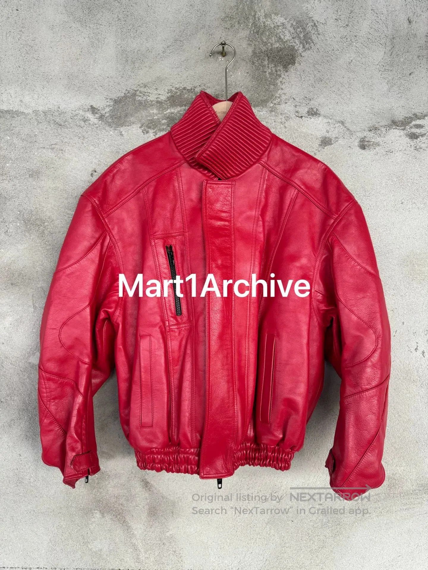 Balenciaga Balenciaga 19FW Akira Red Leather Jacket. Size US M / EU 48-50 / 2 - 2 Thumbnail