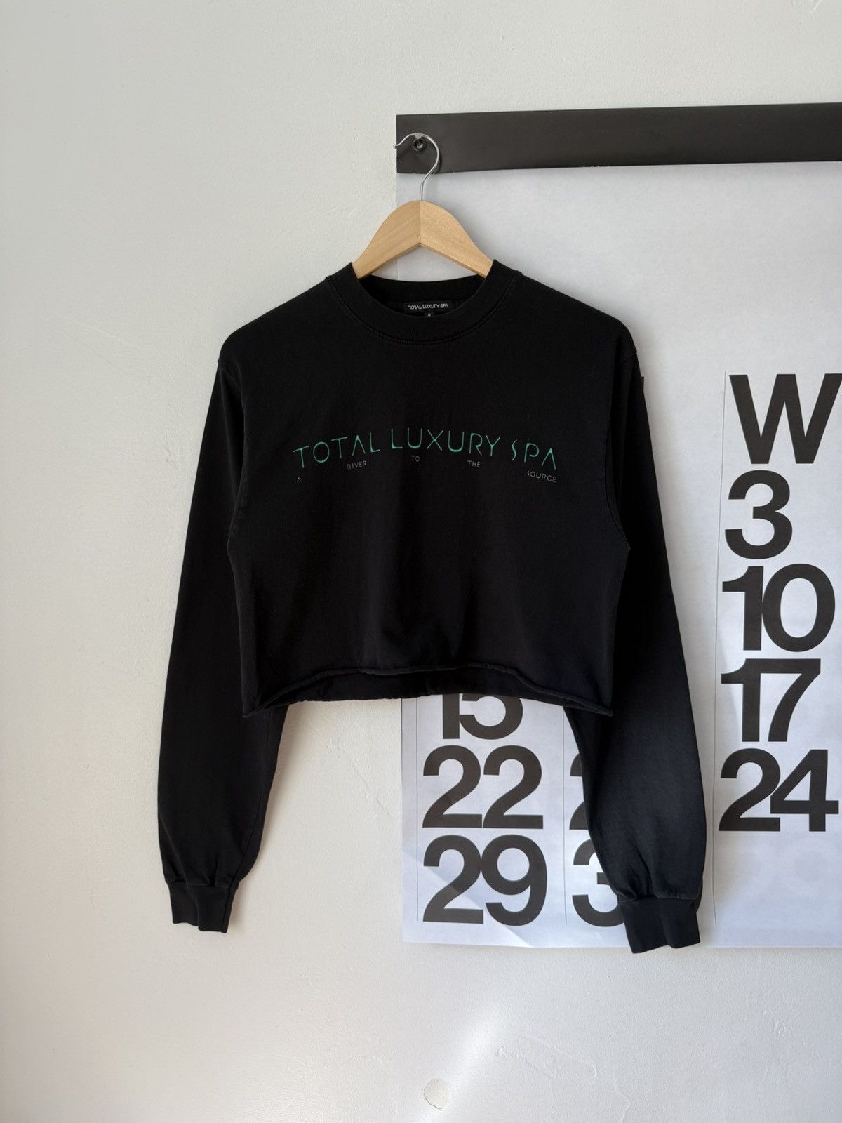 Total Luxury Spa ‘A River To The Source’ Long Sleeve Tee - Cropped Hem Size S / US 4 / IT 40 - 2 Thumbnail
