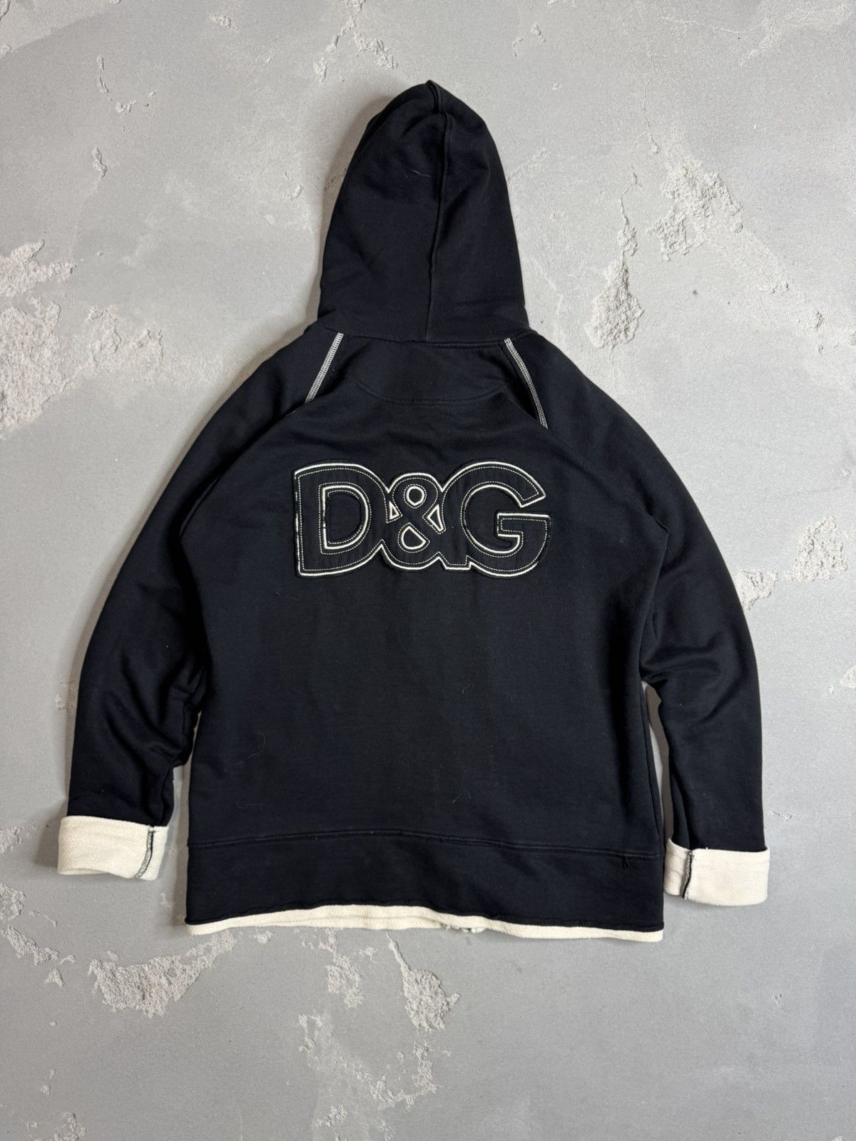 Dolce & Gabbana Dolce & Gabbana Vintage Y2k Og Zip Hoodie Luxury Spellout Size US XL / EU 56 / 4 - 3 Thumbnail