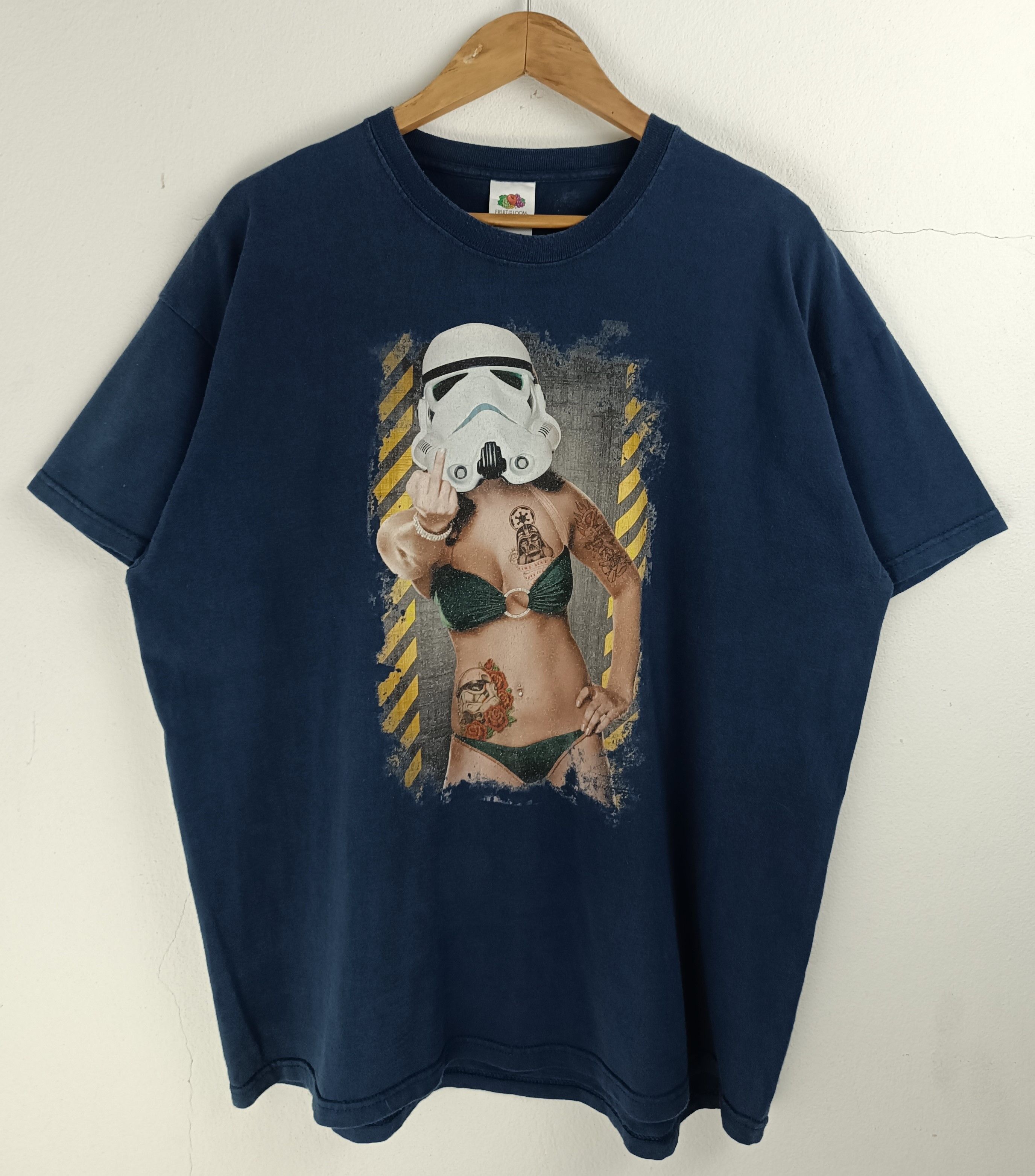 Vintage VINTAGE SEXY STORMTROOPER STAR WARS TATOO HUMOR FUNNY TEE Size US XL / EU 56 / 4 - 3 Thumbnail