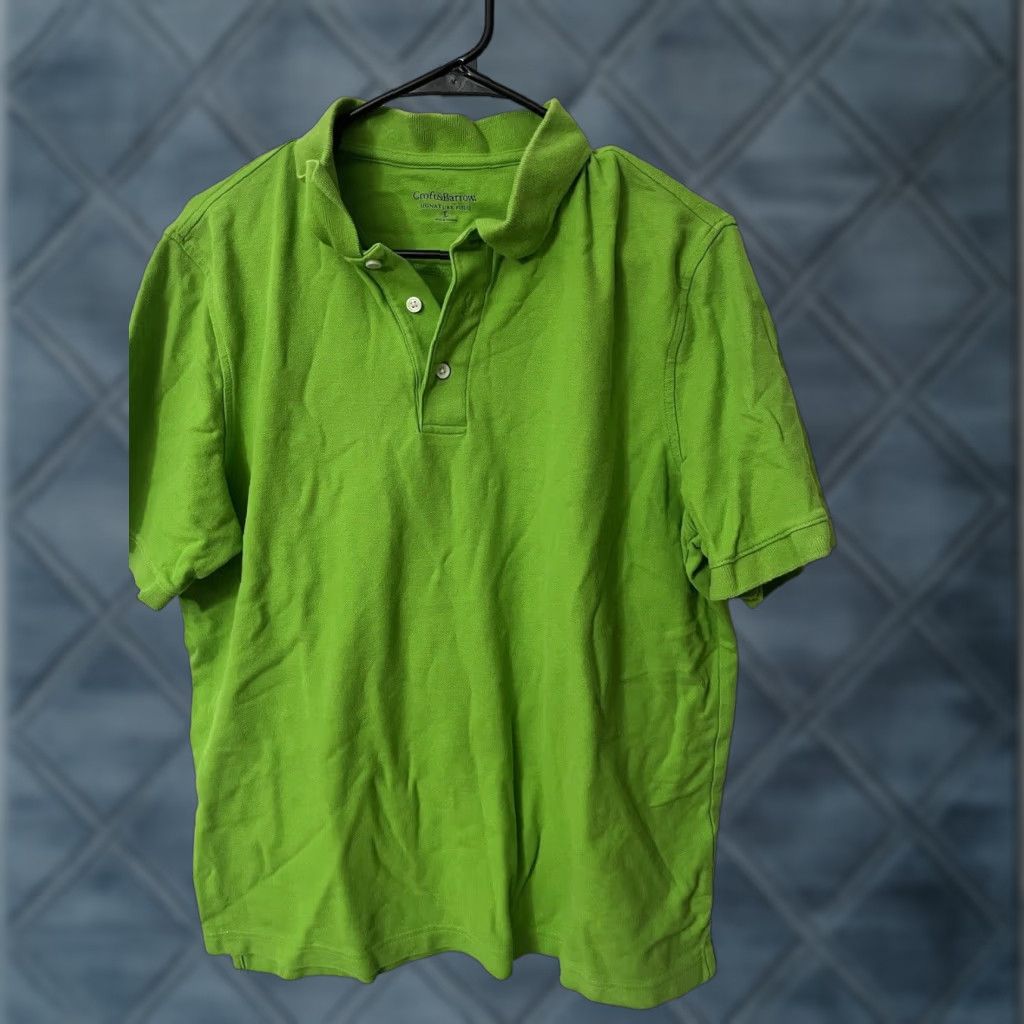 Croft & Barrow Croft & Barrow Men's Green Short Sleeve Collared Polo Shirt Size L - Golf, Outdoor Size US L / EU 52-54 / 3 - 1 Thumbnail
