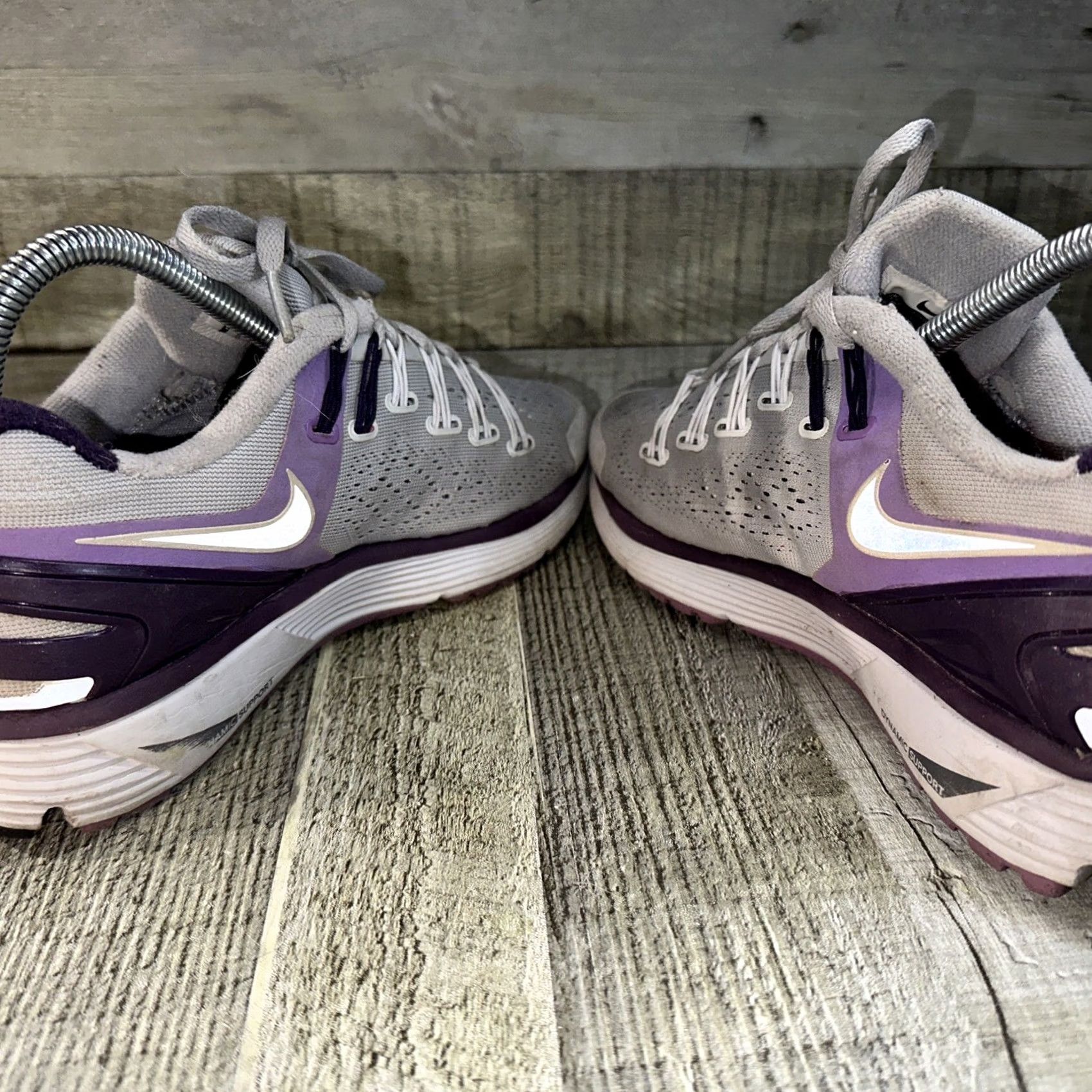 Nike Nike Lunareclipse 3 Sneaker Women 6.5 Purple Lace-Up Geometric Logo 2012 Athletic Shoes Mens Womens Girls Size US 7 / IT 37 - 7 Thumbnail