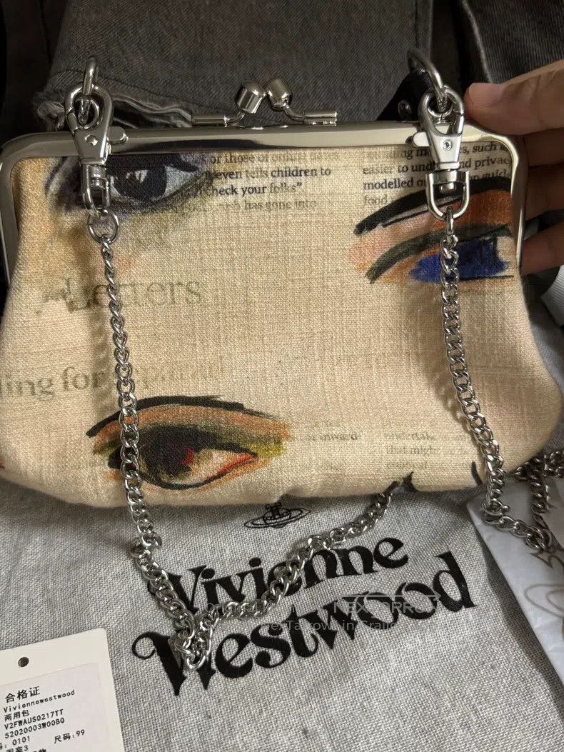 Vivienne Westwood Vivienne Westwood size os Evil Eye Canvas Dumpling Bag Size ONE SIZE - 2 Thumbnail