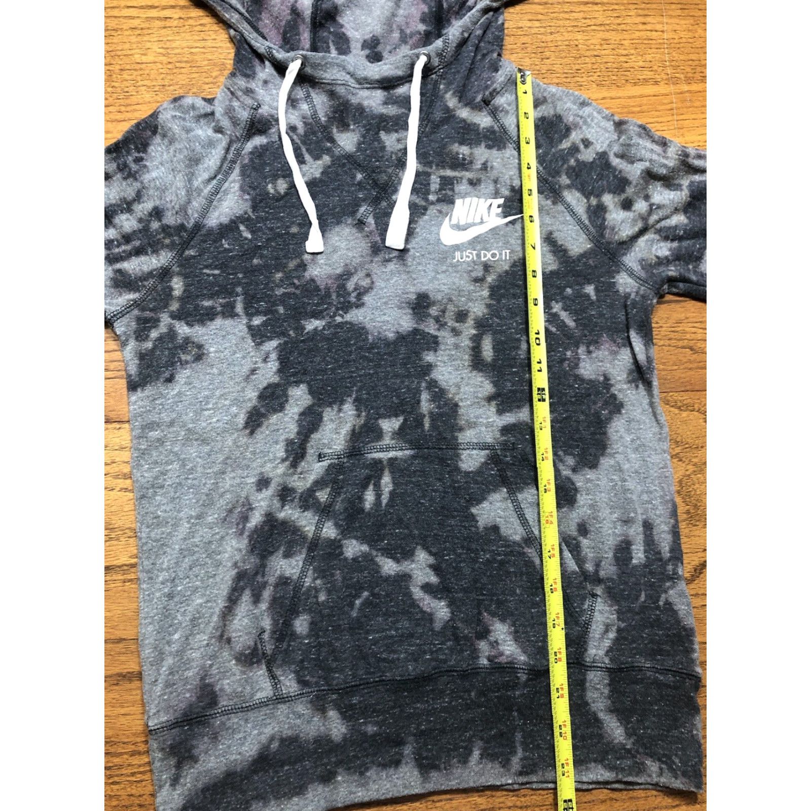 Nike Nike Womens S Hooded T-Shirt Hoodie Gray Acid Wash Tie Dye 1 Of 1 Custom Size S / US 4 / IT 40 - 7 Thumbnail
