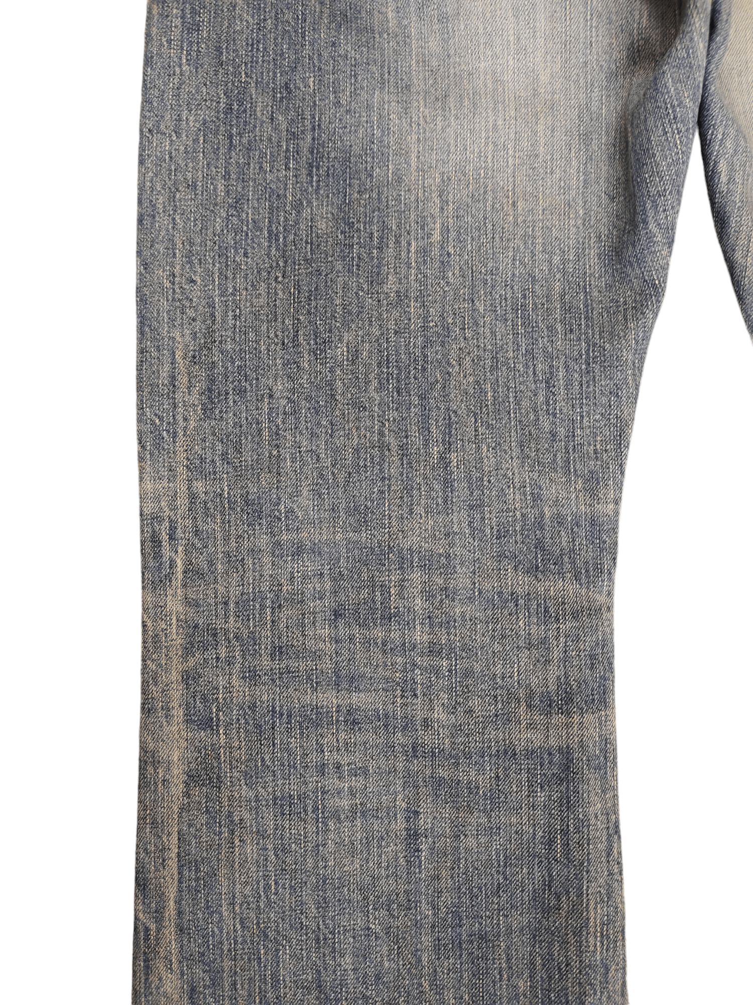 Le Grande Bleu (L.G.B.) Flare Jeans Edwin Buckle Back Distress Faded Boot Cut Y2k Size US 32 / EU 48 - 17 Thumbnail