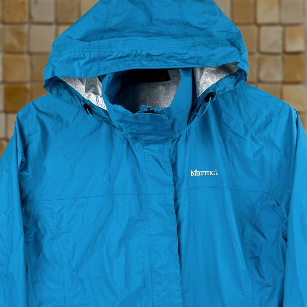 Marmot VINTAGE Marmot Jacket Womens Large Long Sleeve Outdoors Full Zip Pockets Hooded Shell Size L / US 10 / IT 46 - 1 Thumbnail