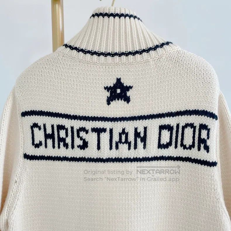 Dior Dior Beige knitted cardigan coat Size XS / US 0-2 / IT 36-38 - 5 Thumbnail