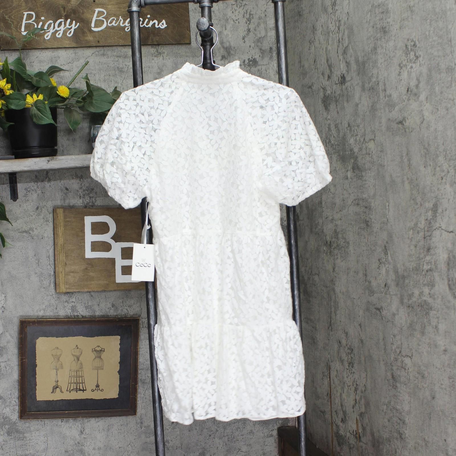 Opening Ceremony Cece Babydoll Tiered Dress 7023936 New Ivory Off White S Size S / US 4 / IT 40 - 2 Thumbnail